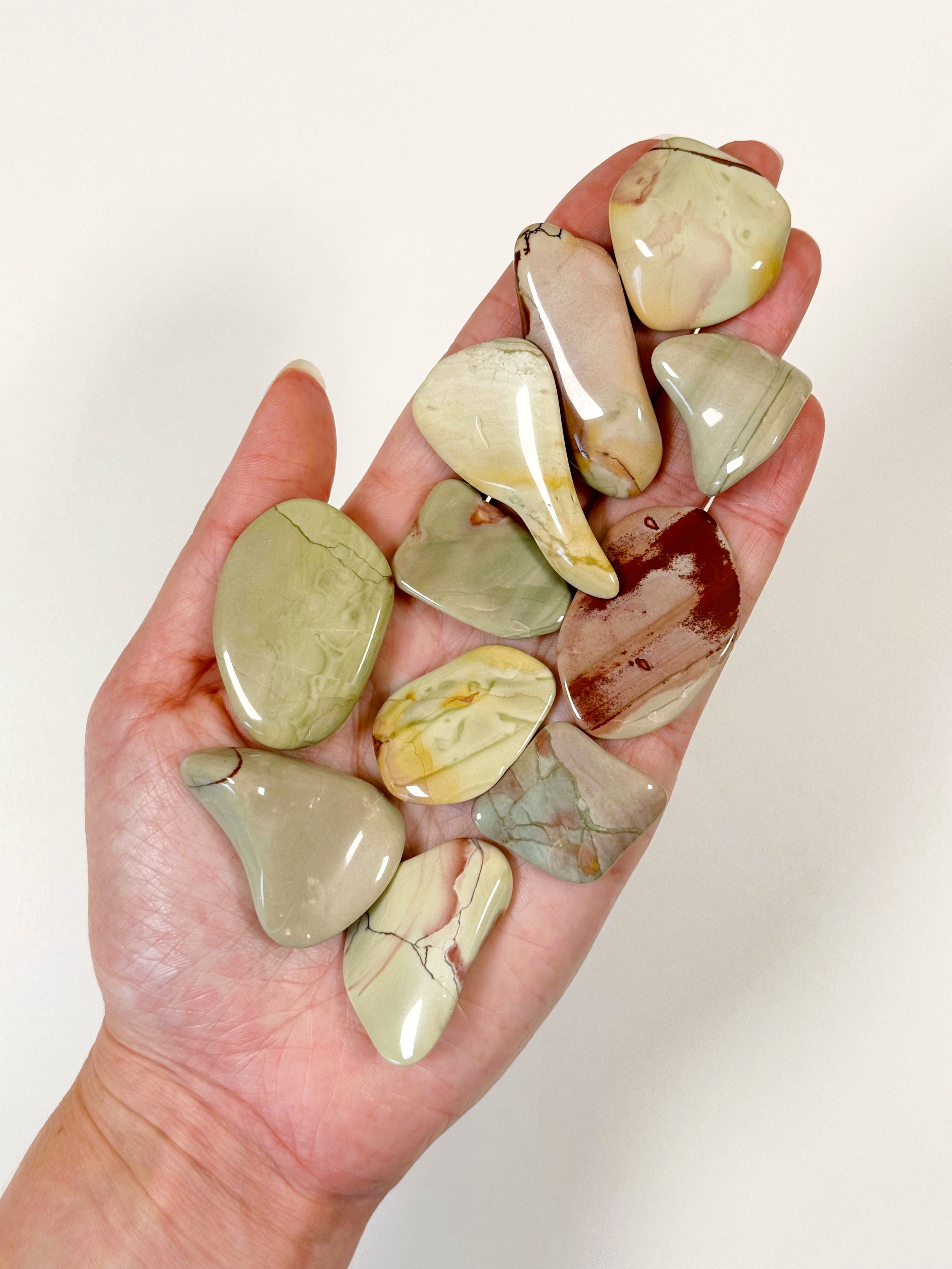 NEVADA MOOKAITE JASPER TUMBLE - Black Friday sale, mookaite, mookaite jasper, nevada mookaite, pocket crystal, pocket stone, tumble, tumbled, tumbled stone, tumbles - The Mineral Maven