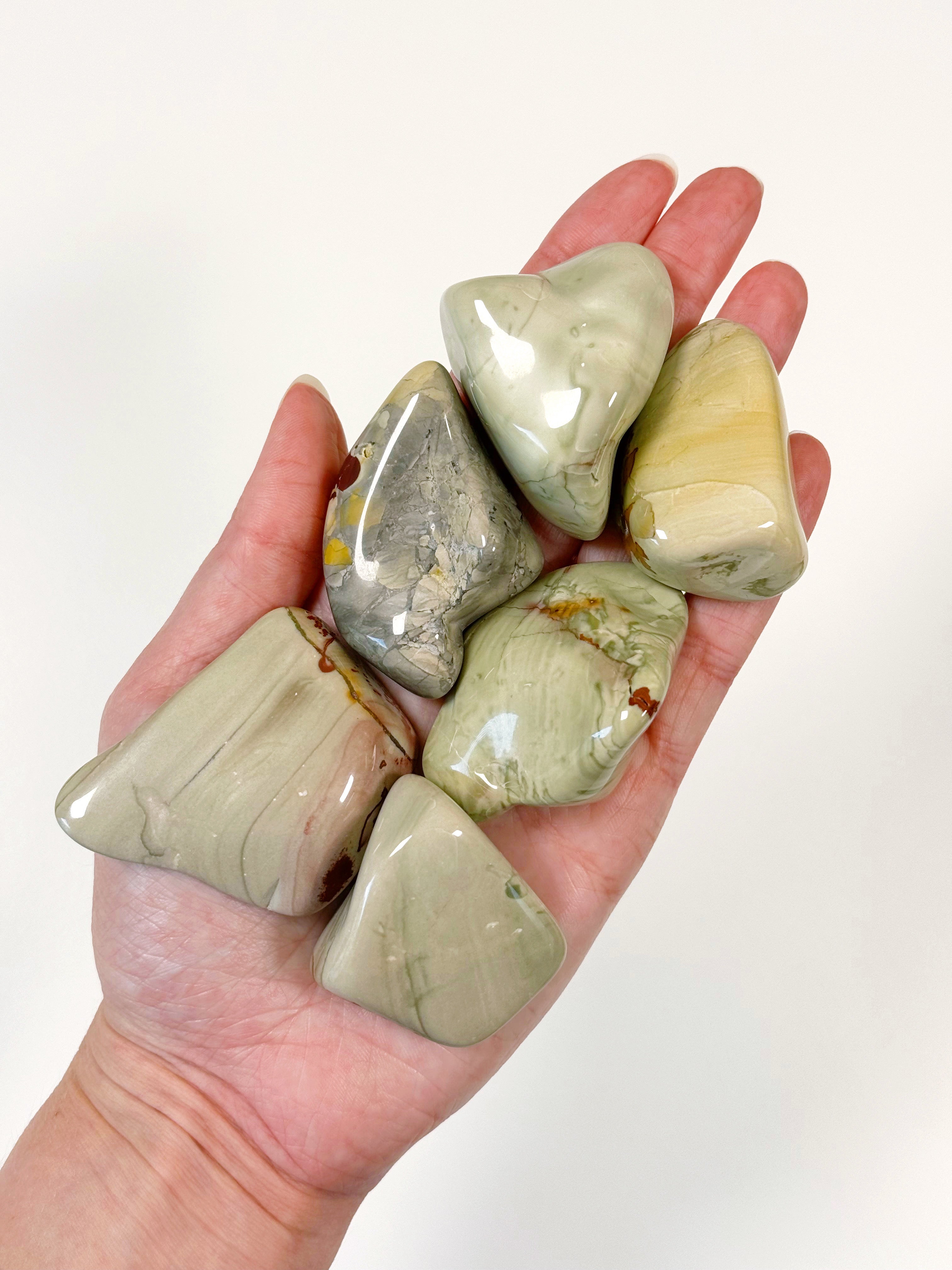 NEVADA MOOKAITE JASPER TUMBLE - Black Friday sale, mookaite, mookaite jasper, nevada mookaite, pocket crystal, pocket stone, tumble, tumbled, tumbled stone, tumbles - The Mineral Maven