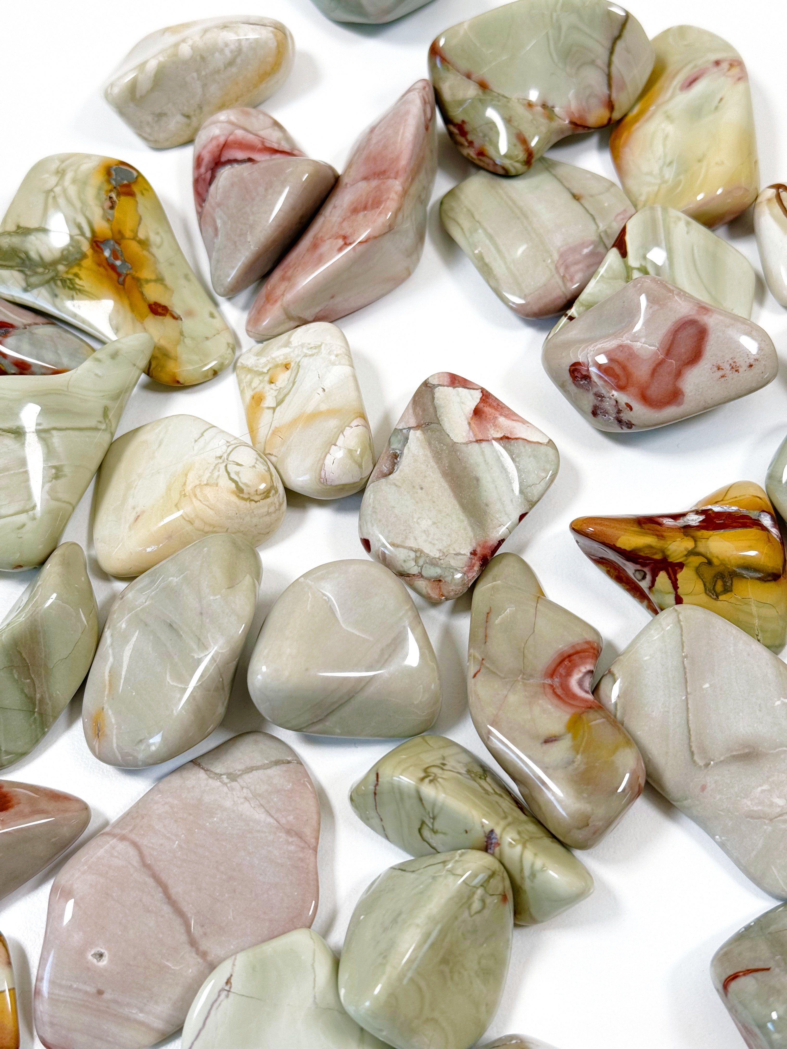 NEVADA MOOKAITE JASPER TUMBLE - Black Friday sale, mookaite, mookaite jasper, nevada mookaite, pocket crystal, pocket stone, tumble, tumbled, tumbled stone, tumbles - The Mineral Maven