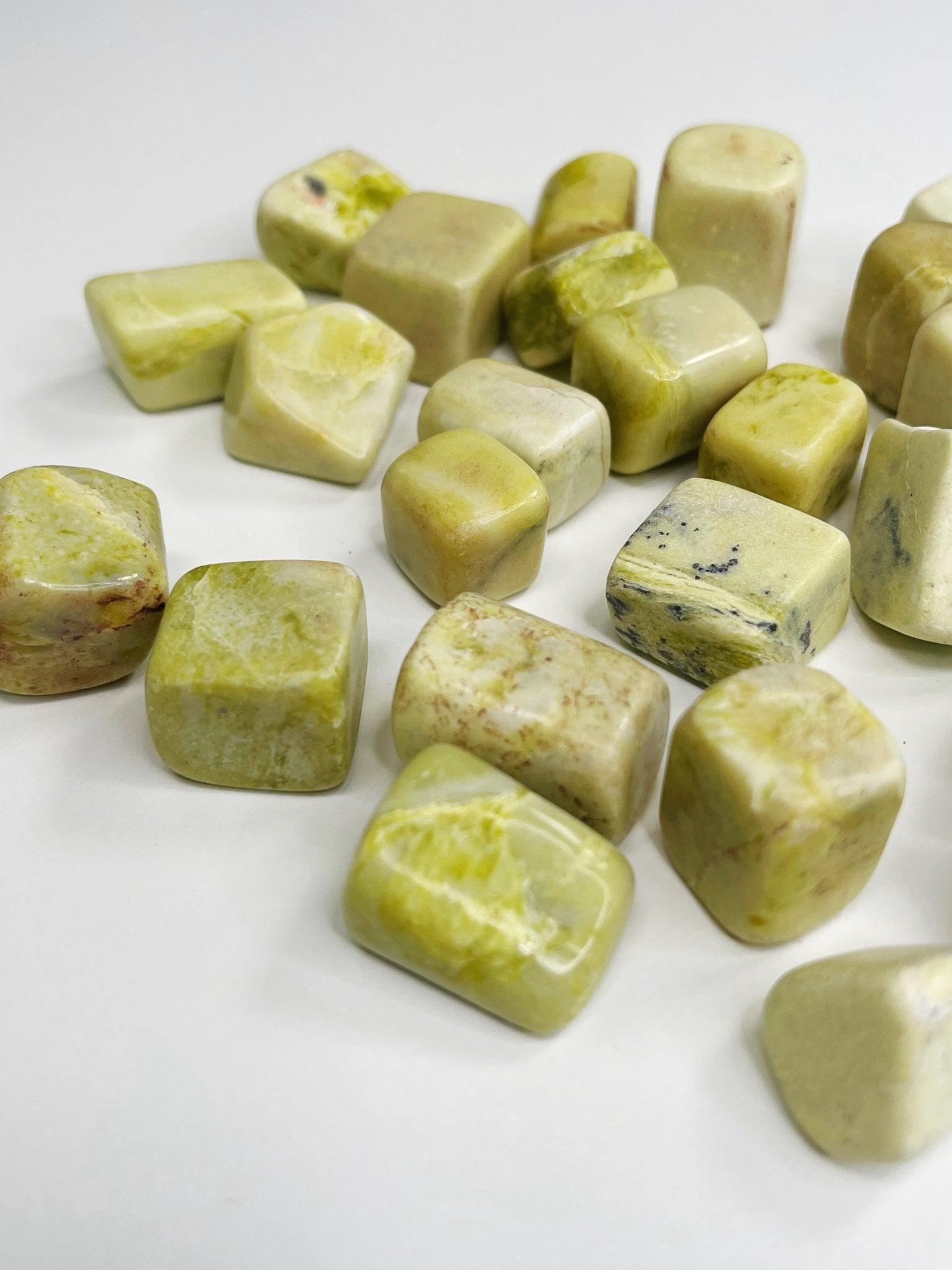 NOBLE SERPENTINE TUMBLE - 33 bday, 7 sale, Black Friday sale, end of year sale, healerite, holiday sale, love gift bundle, new year sale, noble serpentine, pocket crystal, pocket crystals, pocket stone, serpentine, tumble, tumbled stone, tumbles - The Mineral Maven