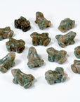 NUNDOORITE MINI FROG - crystal critter, crystal frog, frog, mini frog, nundoorite - The Mineral Maven