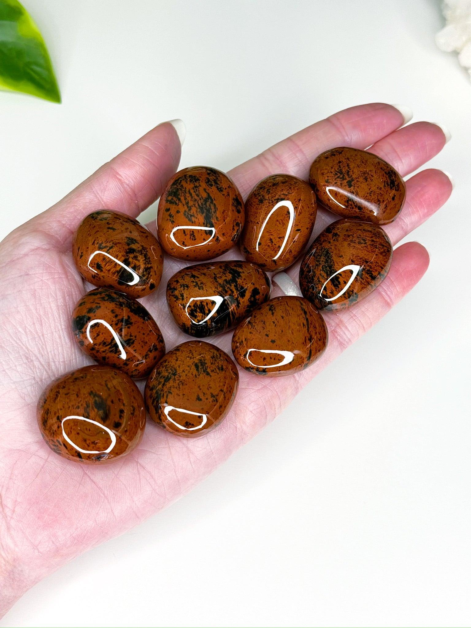 OBSIDIAN POCKET PEBBLE - Black Friday sale, black obsidian, emotional support, end of year sale, Friday the 13th, gold obsidian, gold sheen obsidian, grief gift bundle, holiday sale, mahogany obsidian, mercury rx, obsidian, palm stone, pebble, platinum obsidian, pocket crystal, pocket stone, protection gift bundle, rainbow obsidian, silver sheen obsidian, spiderweb obsidian, tumble, tumbled, tumbled stone, velvet obsidian - The Mineral Maven