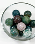 OCEAN JASPER MINI SPHERE - 6th anniversary, mini sphere, ocean jasper, pocket crystal, pocket crystals, pocket stone, polished, polished stone, sphere - The Mineral Maven