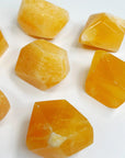 ORANGE CALCITE "GEM" SHAPE - 33 bday, calcite, holiday sale, new year new crystals, orange calcite, polished stone - The Mineral Maven