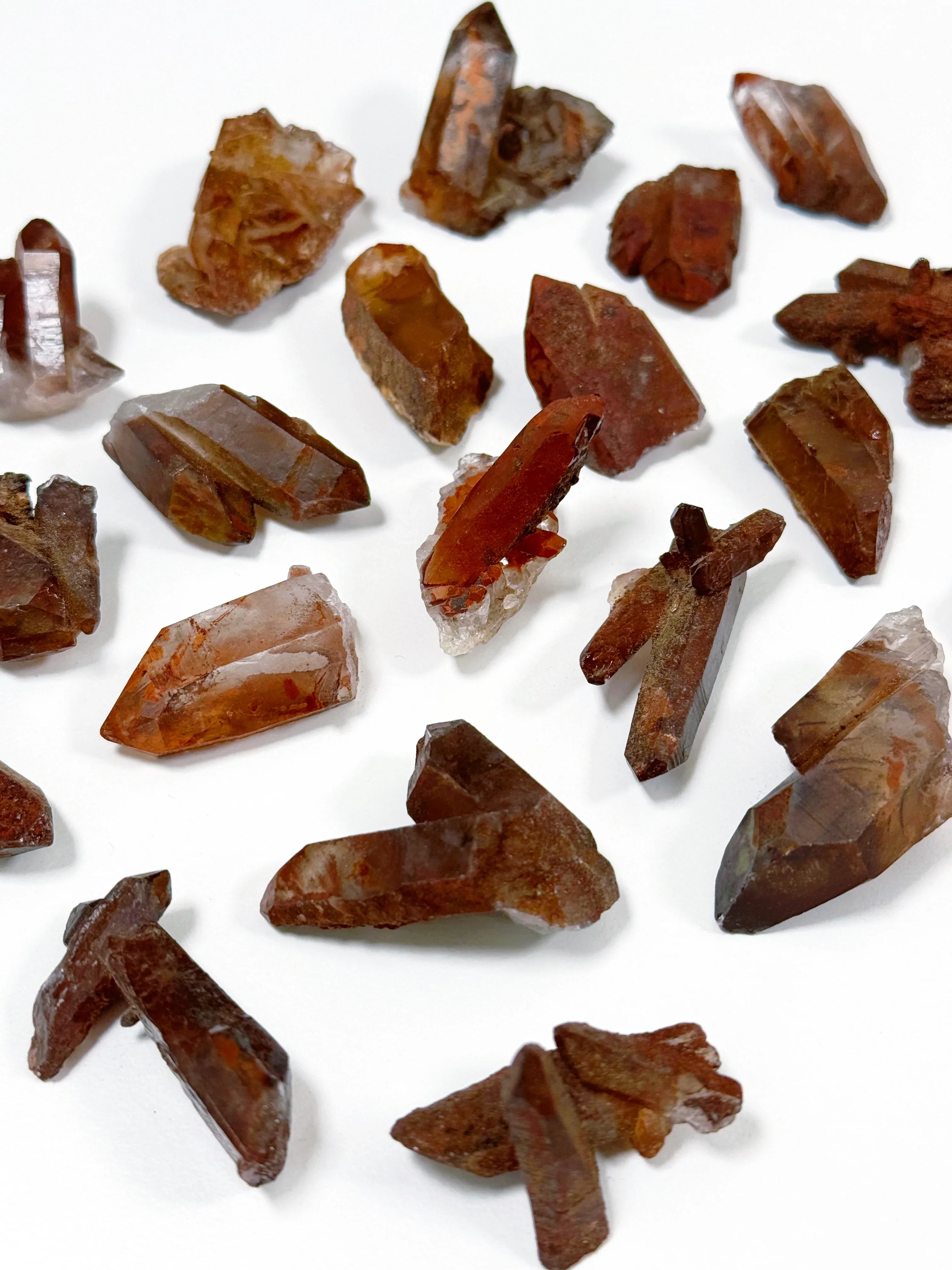 &#39;OXBLOOD&#39; HEMATITE IN QUARTZ POINT - Black Friday sale, crystals, hematite, hematite in quartz, hematoid quartz, oxblood hematite in quartz, quartz cluster, raw crystal, raw point, raw stone, rough crystal, Rough Stone - The Mineral Maven