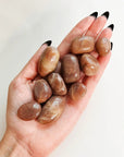 PEACH MOONSTONE/SUNSTONE TUMBLE - 2025 vibes, 33 bday, abundance gift bundle, Black Friday sale, career, confetti sunstone, emotional support, end of year sale, fertility, golden sunstone, good luck + abundance, holiday sale, Leo szn, moonstone, new year sale, peach moonstone, pocket crystal, pocket stone, solar eclipse, spring equinox, spring things, sunstone, tumble - The Mineral Maven