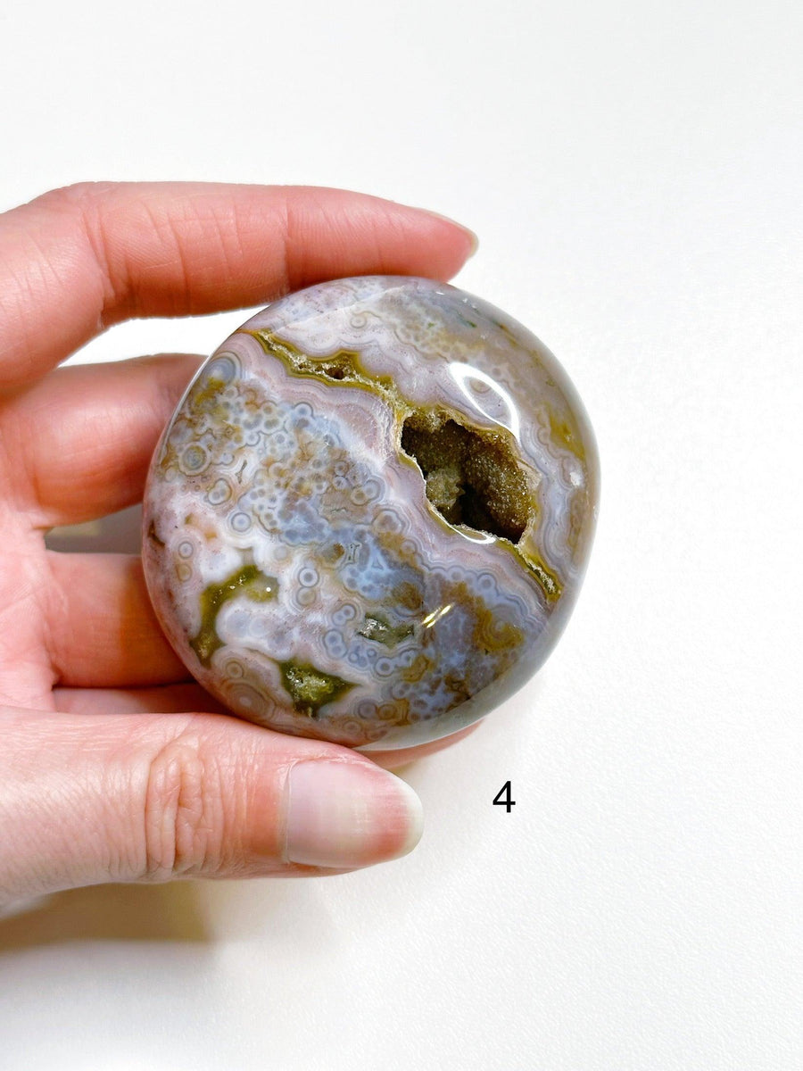 PICK YOUR OWN: 8TH VEIN OCEAN JASPER PALM STONE (1ST QUALITY) - 8th vein, ocean jasper, palm stone, palmstone, recently added - The Mineral Maven