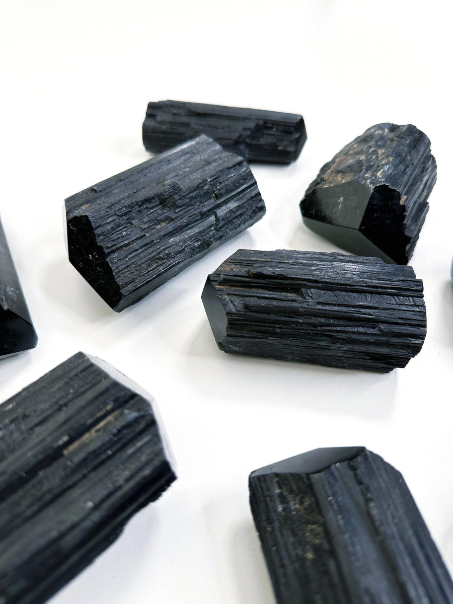 PICK YOUR OWN: BLACK TOURMALINE TOWERS - 444 sale, black tourmaline, new year sale, one of a kind, polished, raw crystal, raw stone, solstice, Tourmaline - The Mineral Maven