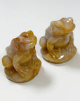 PICK YOUR OWN: CHALCEDONY JASPER SITTING FROG - 6th anniversary, chalcedony jasper, crystal critter, crystal frog, frog, sitting frog - The Mineral Maven