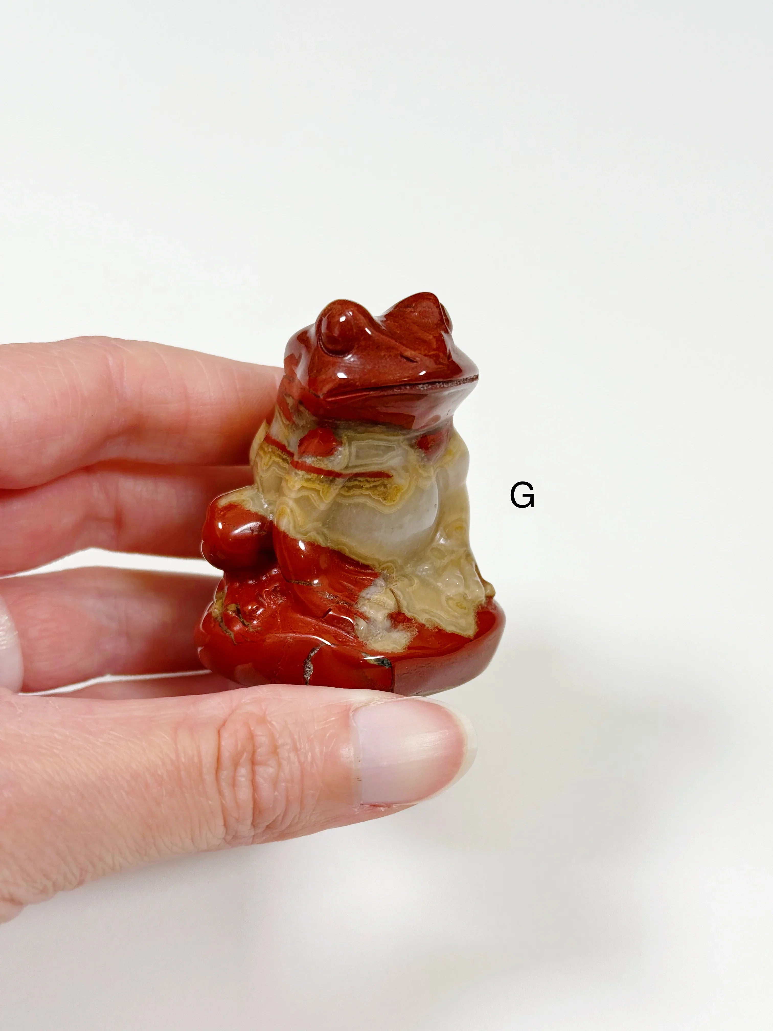 PICK YOUR OWN: CRYSTAL SITTING FROG - 6th anniversary, crystal critter, crystal frog, frog, green aventurine, leopard jasper, leopardskin jasper, obsidian, quartz, red jasper, rose quartz, sitting frog, sodalite - The Mineral Maven