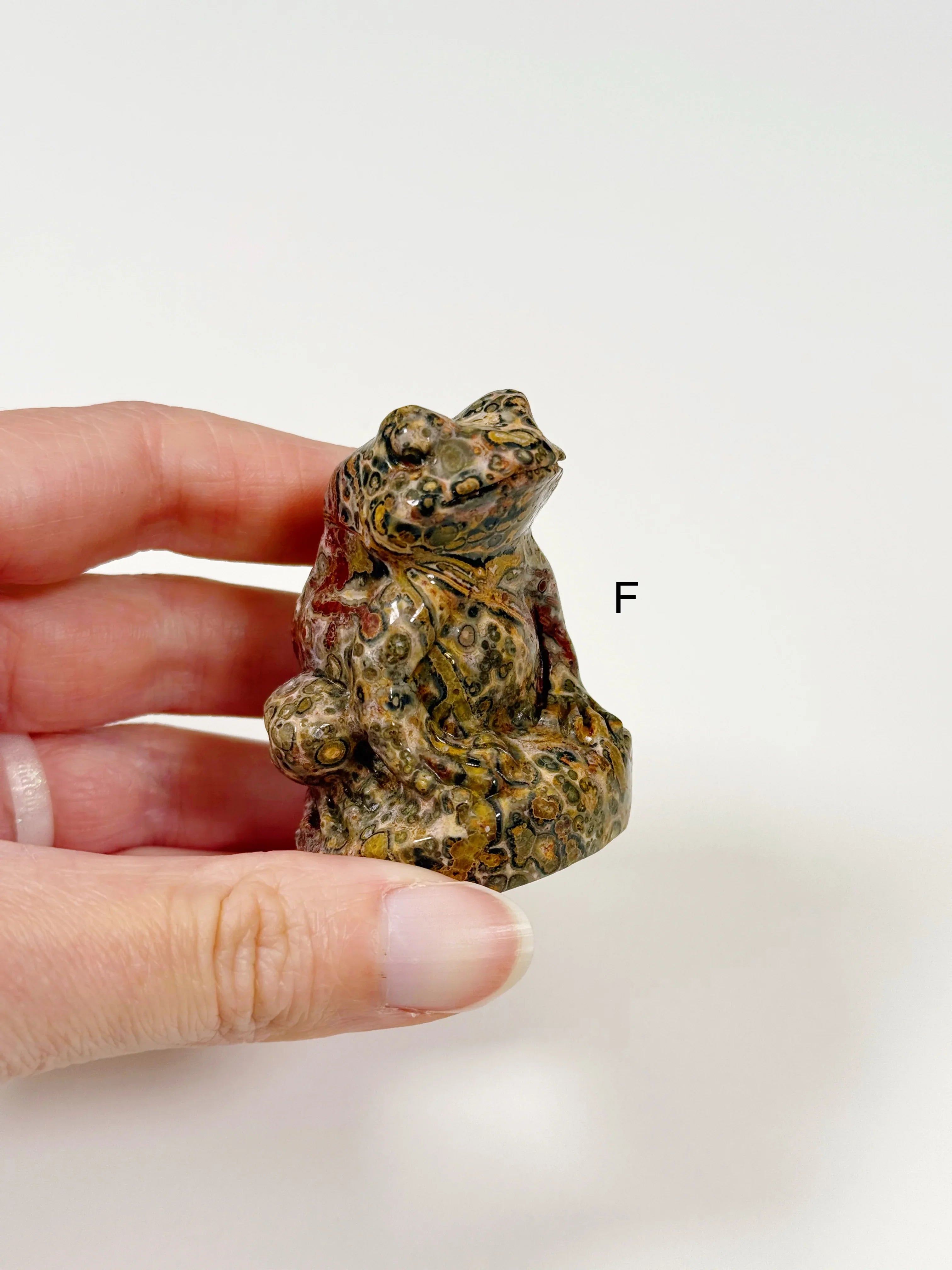 PICK YOUR OWN: CRYSTAL SITTING FROG - 6th anniversary, crystal critter, crystal frog, frog, green aventurine, leopard jasper, leopardskin jasper, obsidian, quartz, red jasper, rose quartz, sitting frog, sodalite - The Mineral Maven