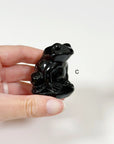 PICK YOUR OWN: CRYSTAL SITTING FROG - 6th anniversary, crystal critter, crystal frog, frog, green aventurine, leopard jasper, leopardskin jasper, obsidian, quartz, red jasper, rose quartz, sitting frog, sodalite - The Mineral Maven