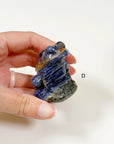 PICK YOUR OWN: CRYSTAL SITTING FROG - 6th anniversary, crystal critter, crystal frog, frog, green aventurine, leopard jasper, leopardskin jasper, obsidian, quartz, red jasper, rose quartz, sitting frog, sodalite - The Mineral Maven