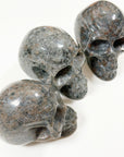 PICK YOUR OWN: "FIRELITE" SKULL - emberlite, firelite, lake superior, polished, polished stone, skull, statement piece, summerween collection, uv fluorescent, yooperlite - The Mineral Maven