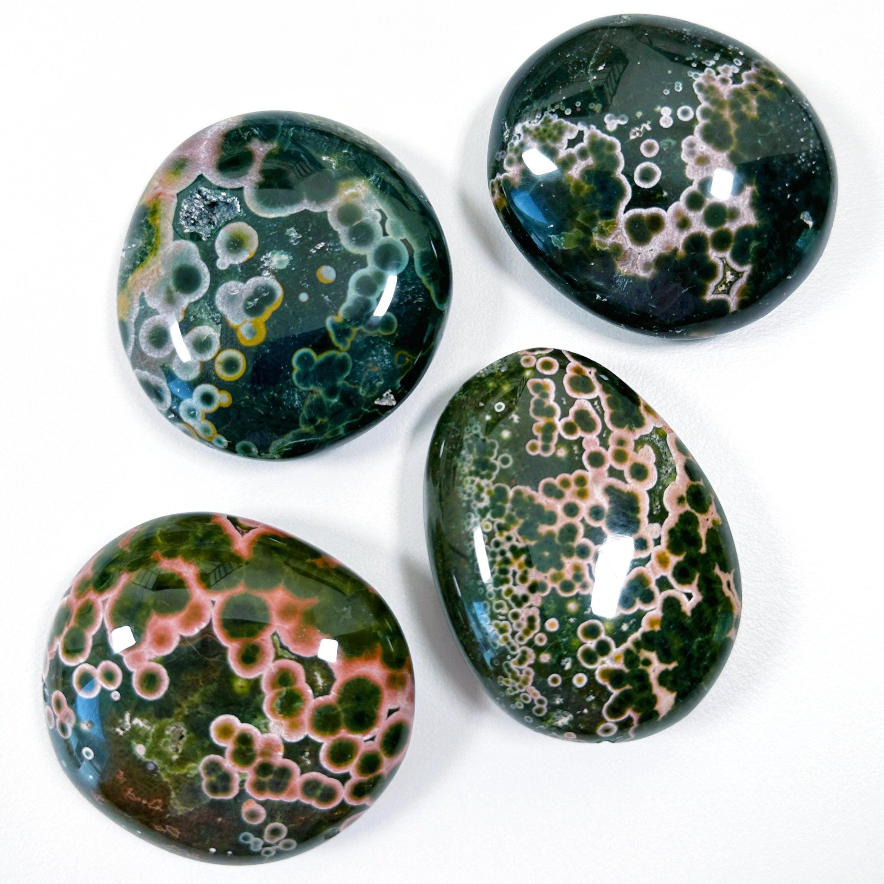 PICK YOUR OWN: KABAMBY OCEAN JASPER PALM STONE (1st QUALITY) - Black Friday sale, emotional support, kabamby, kabamby ocean jasper, north carolina gem show, ocean jasper, palm stone, palmstone - The Mineral Maven