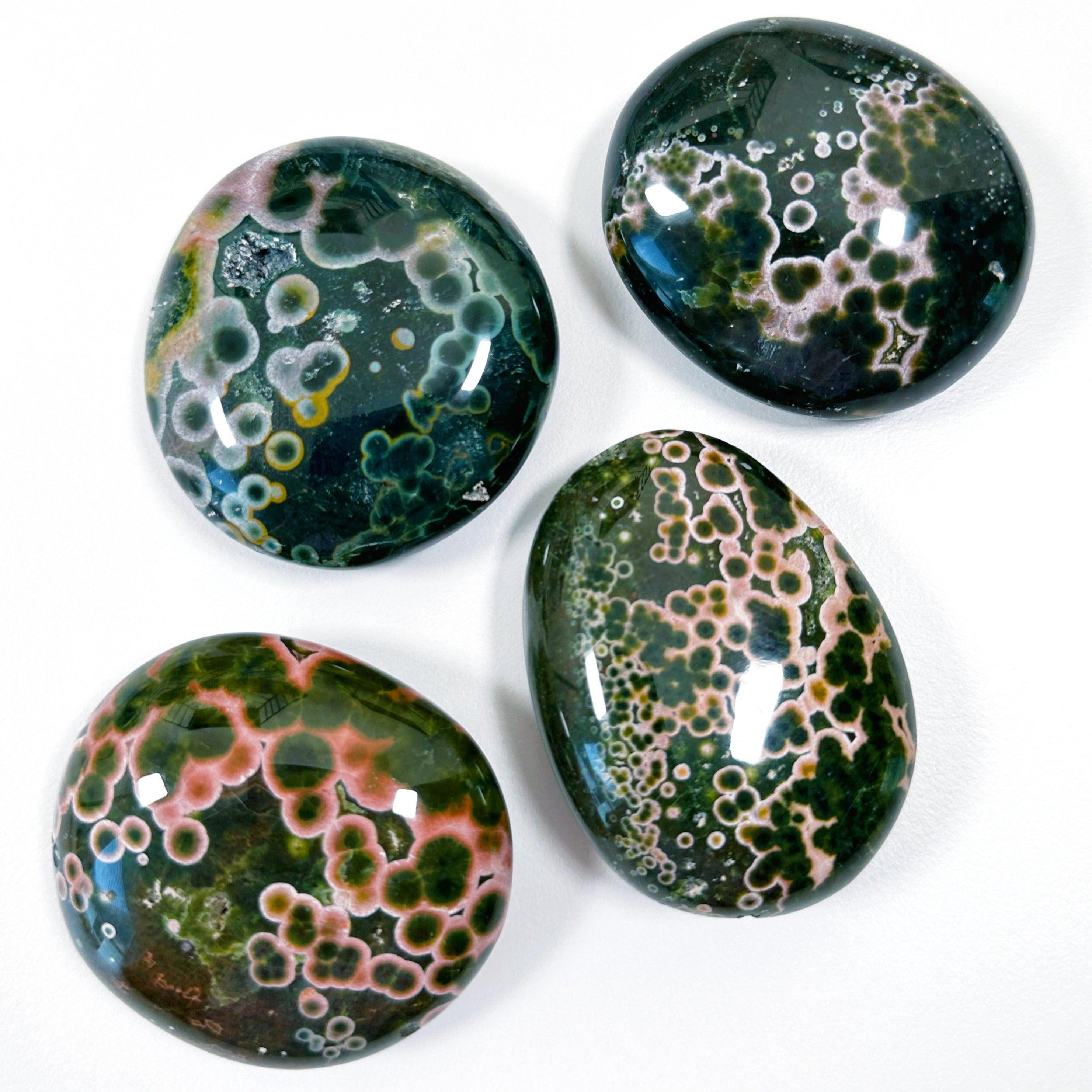 PICK YOUR OWN: KABAMBY OCEAN JASPER PALM STONE (1st QUALITY) - emotional support, kabamby, kabamby ocean jasper, north carolina gem show, ocean jasper, palm stone, palmstone, recently added - The Mineral Maven