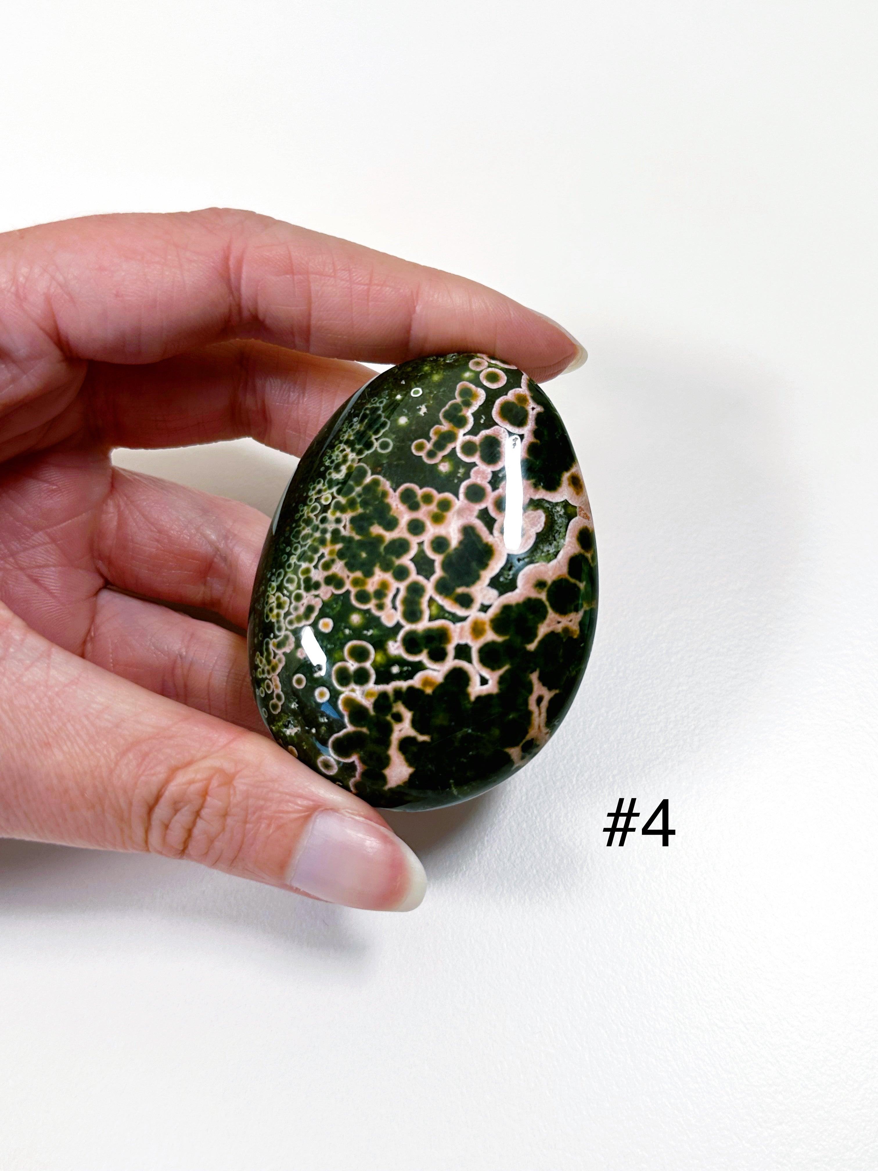 PICK YOUR OWN: KABAMBY OCEAN JASPER PALM STONE (1st QUALITY) - emotional support, kabamby, kabamby ocean jasper, north carolina gem show, ocean jasper, palm stone, palmstone, recently added - The Mineral Maven