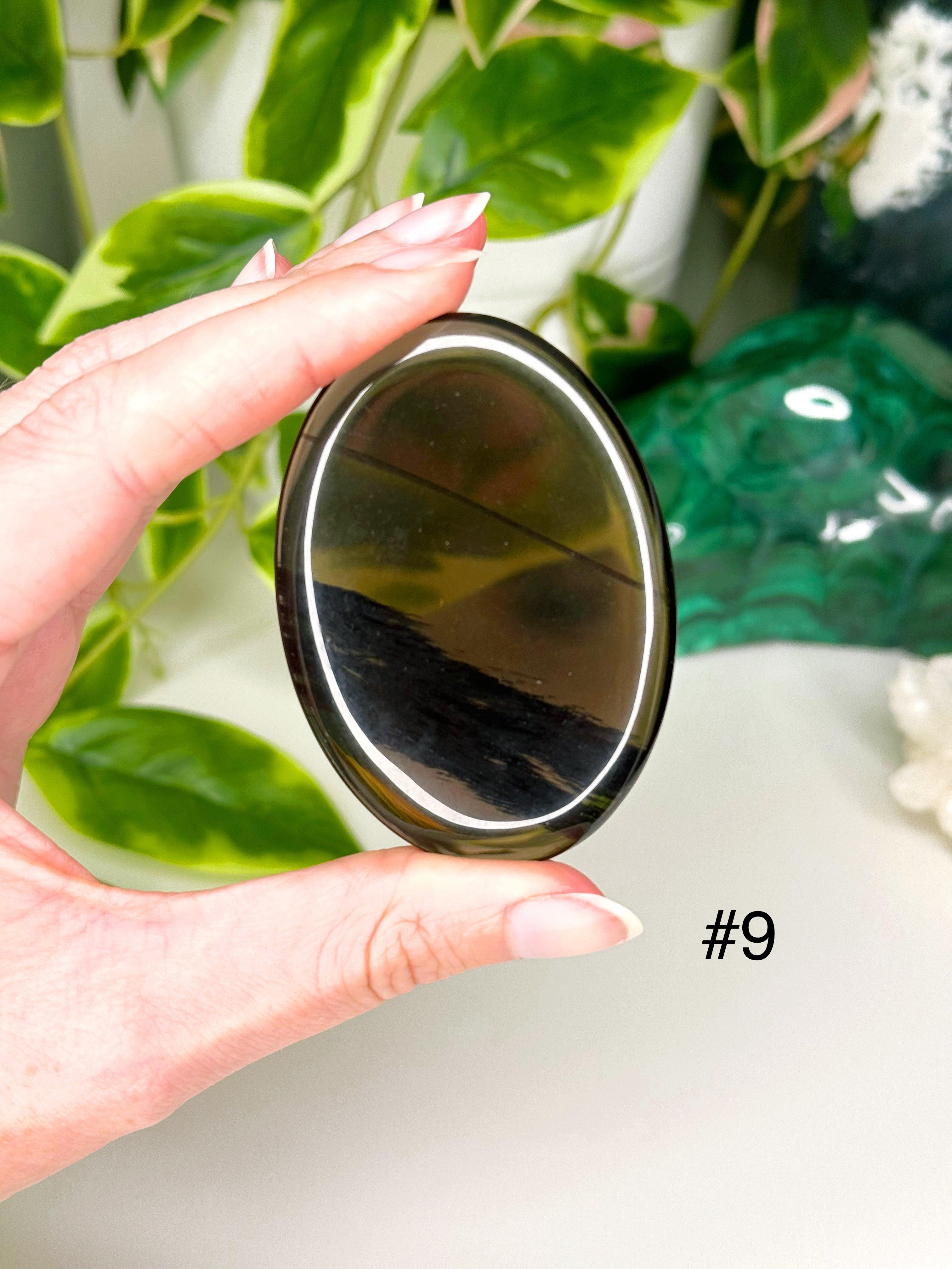 PICK YOUR OWN: MIDNIGHT LACE OBSIDIAN PALM STONE - end of year sale, holiday sale, mercury rx, midnight lace obsidian, obsidian, palm, palm stone, palmstone, recently added, Scorpio Season - The Mineral Maven