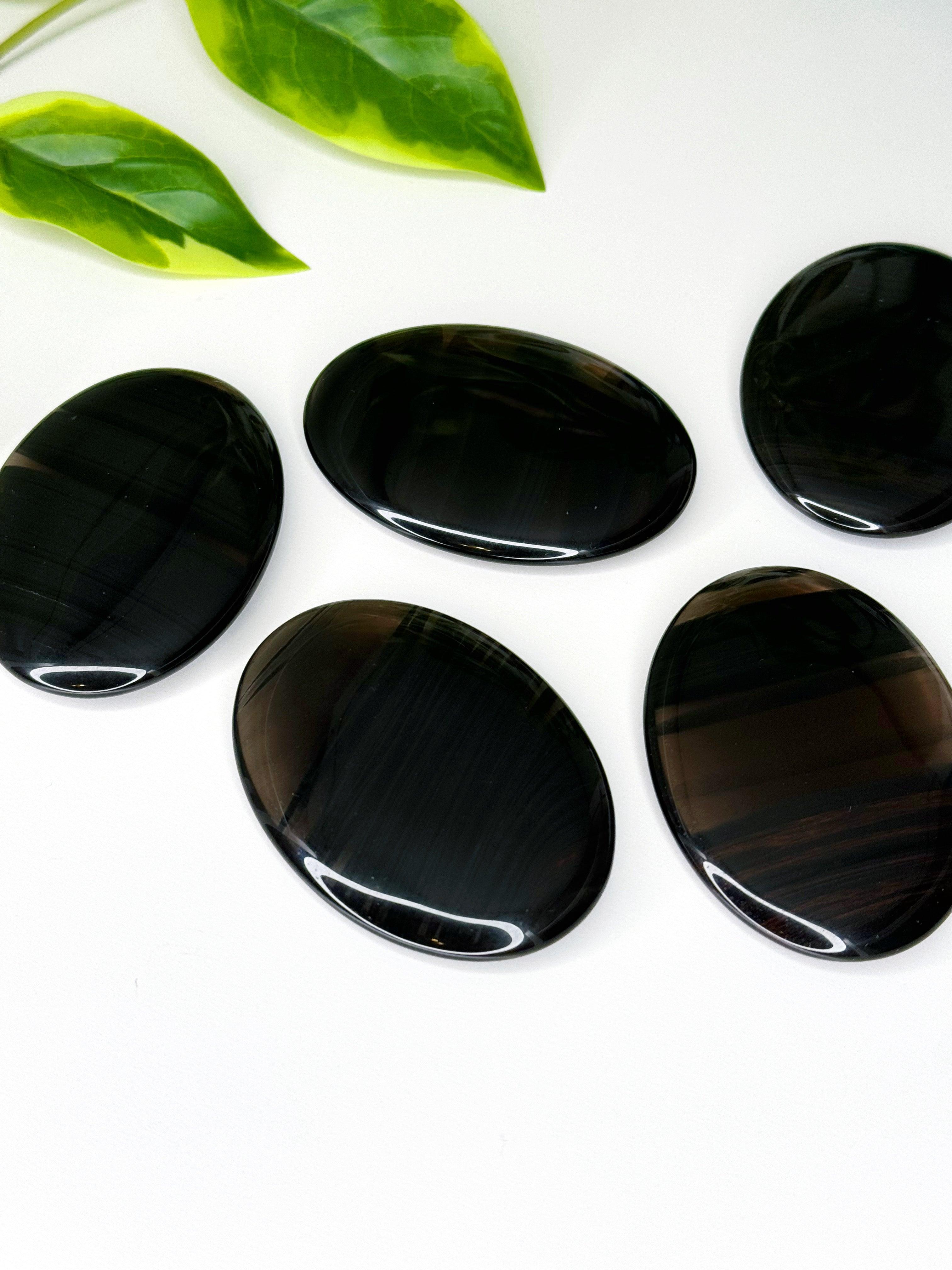 PICK YOUR OWN: MIDNIGHT LACE OBSIDIAN PALM STONE - end of year sale, holiday sale, mercury rx, midnight lace obsidian, obsidian, palm, palm stone, palmstone, recently added, Scorpio Season - The Mineral Maven
