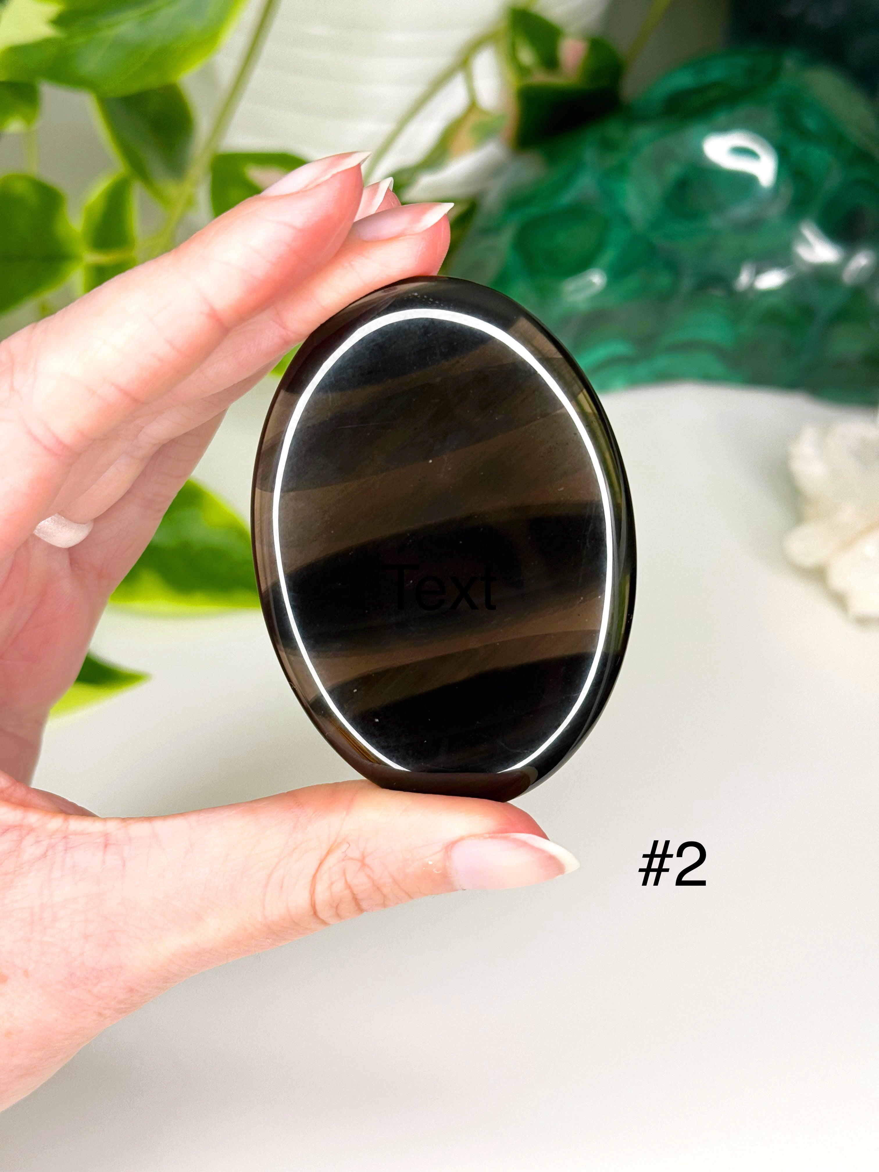 PICK YOUR OWN: MIDNIGHT LACE OBSIDIAN PALM STONE - end of year sale, holiday sale, mercury rx, midnight lace obsidian, obsidian, palm, palm stone, palmstone, recently added, Scorpio Season - The Mineral Maven
