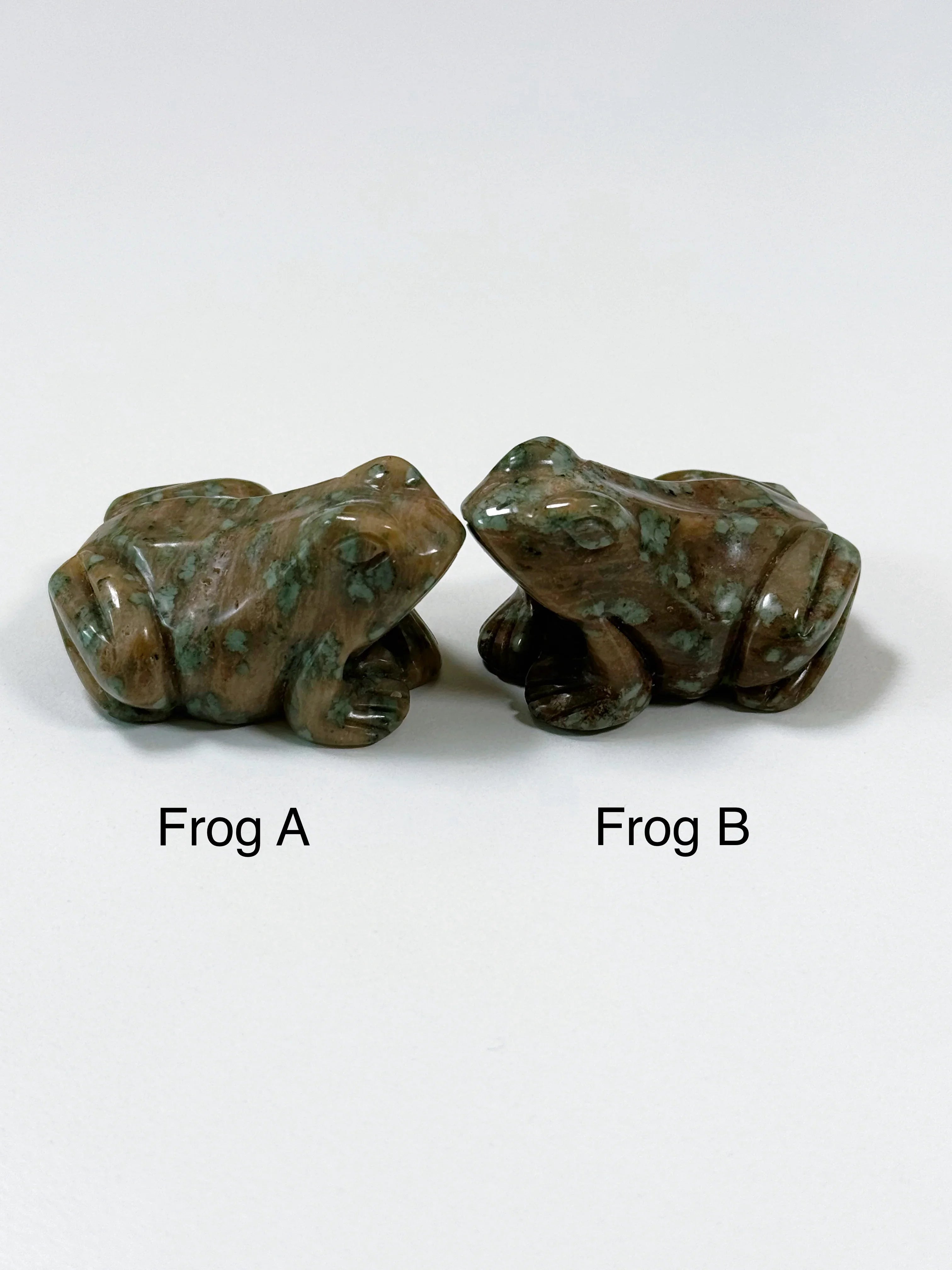 PICK YOUR OWN: NUNDOORITE MEDIUM FROG - crystal critter, crystal frog, frog, medium frog, nundoorite - The Mineral Maven