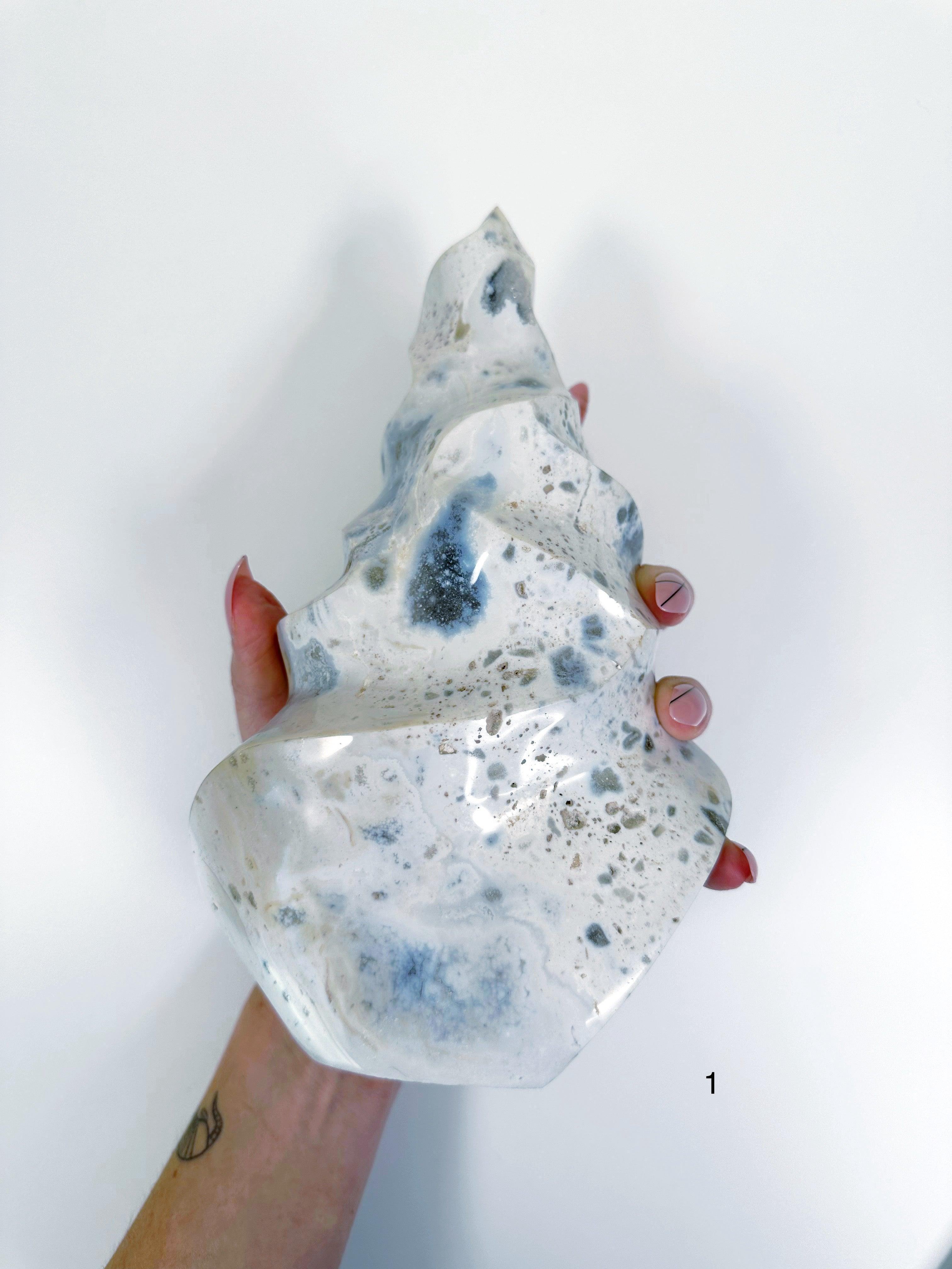 PICK YOUR OWN: OCEAN JASPER FLAMES - 33 bday, 444 sale, emotional support, flame, holiday sale, new year sale, ocean jasper, ocean jasper flame, one of a kind - The Mineral Maven