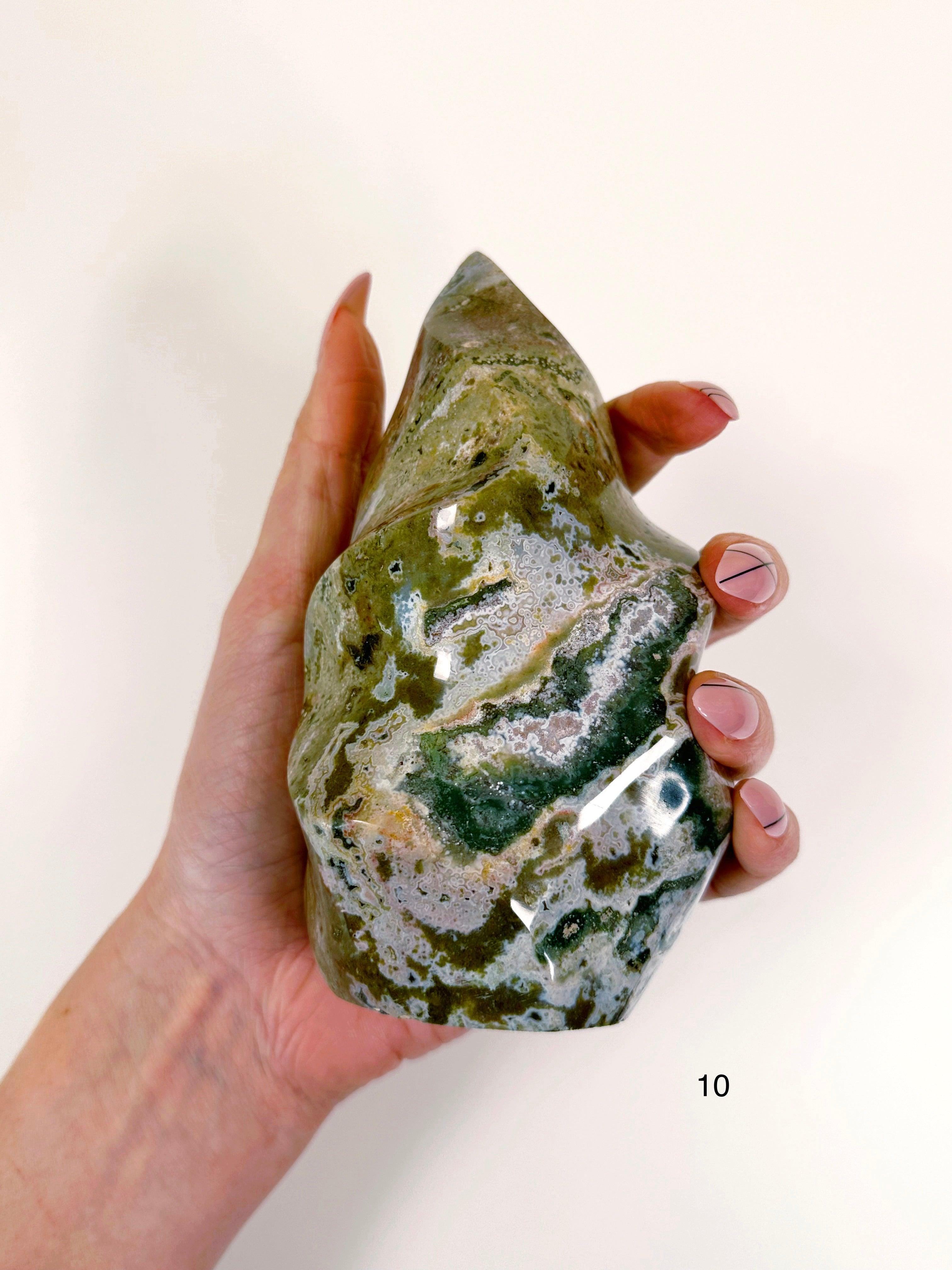 PICK YOUR OWN: OCEAN JASPER FLAMES - 33 bday, 444 sale, emotional support, flame, holiday sale, new year sale, ocean jasper, ocean jasper flame, one of a kind - The Mineral Maven