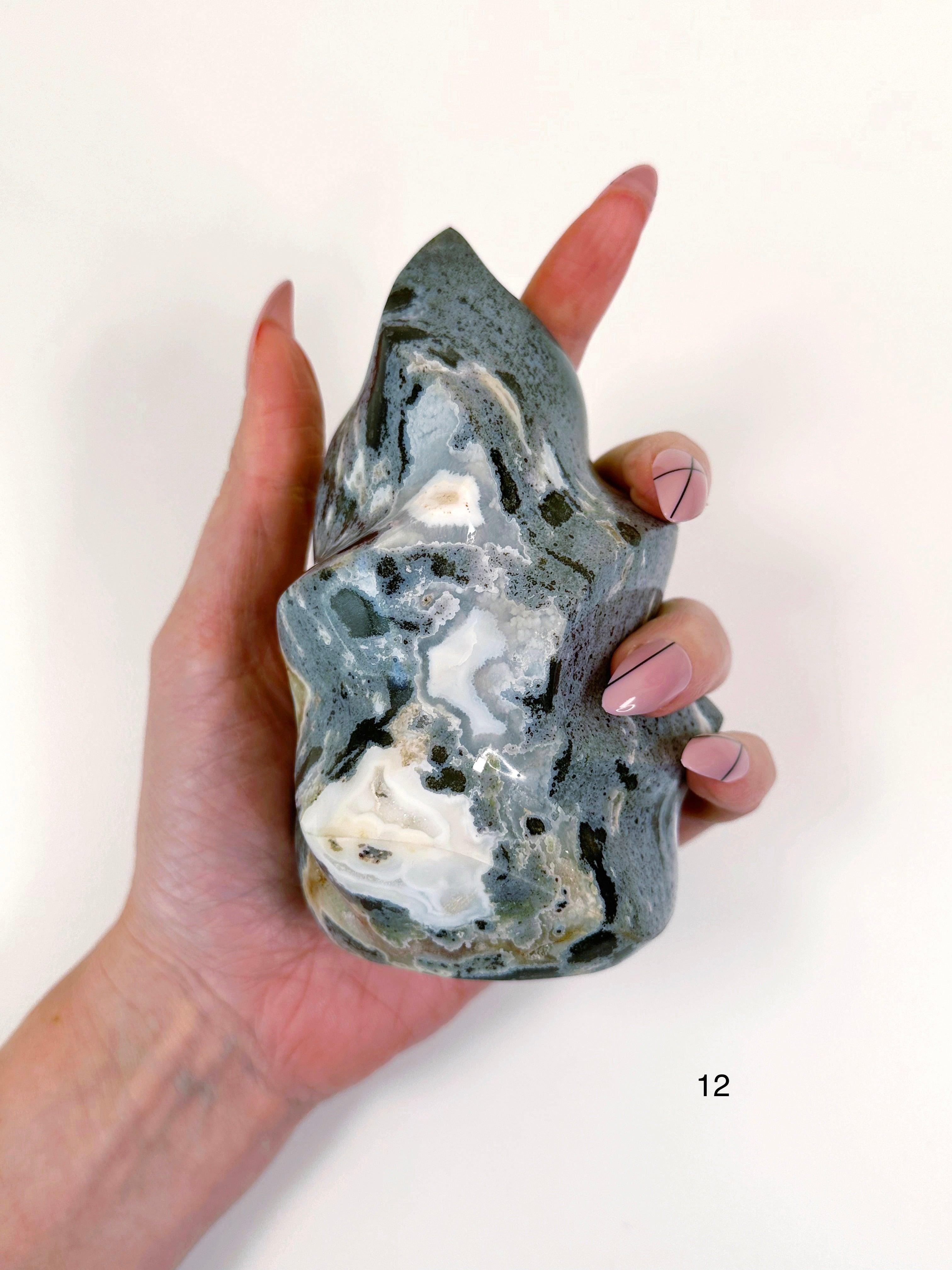 PICK YOUR OWN: OCEAN JASPER FLAMES - 33 bday, 444 sale, emotional support, flame, holiday sale, new year sale, ocean jasper, ocean jasper flame, one of a kind - The Mineral Maven