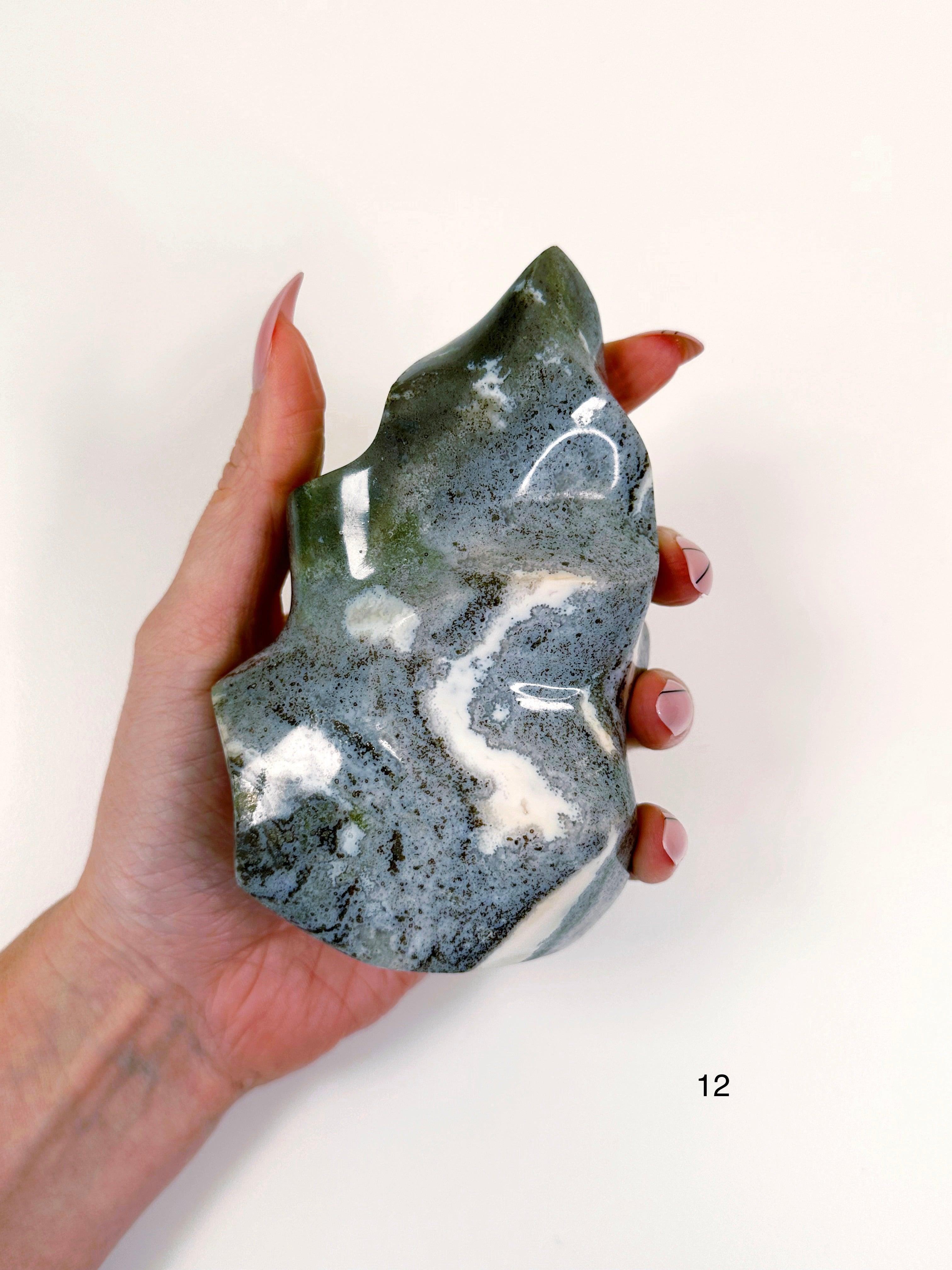 PICK YOUR OWN: OCEAN JASPER FLAMES - 33 bday, 444 sale, emotional support, flame, holiday sale, new year sale, ocean jasper, ocean jasper flame, one of a kind - The Mineral Maven