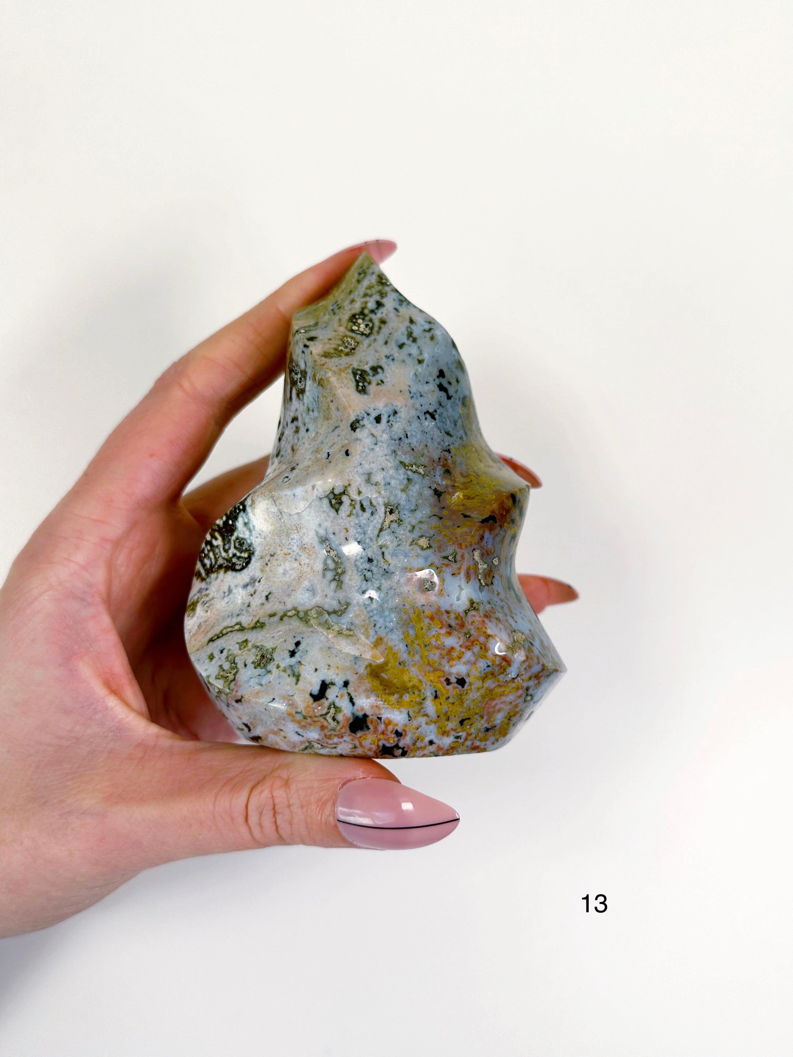 PICK YOUR OWN: OCEAN JASPER FLAMES - 33 bday, 444 sale, emotional support, flame, holiday sale, new year sale, ocean jasper, ocean jasper flame, one of a kind - The Mineral Maven