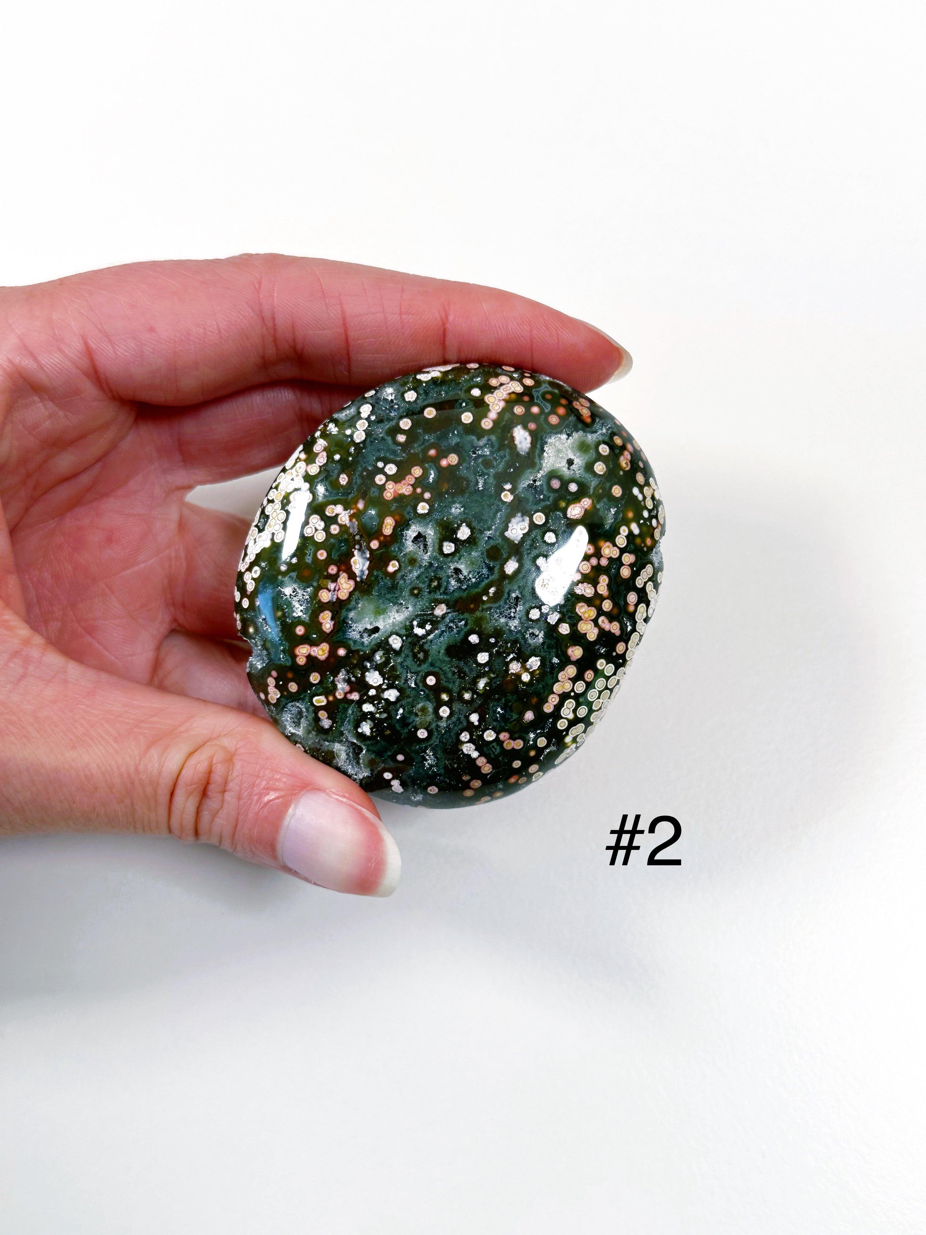 PICK YOUR OWN: &#39;VEINLESS&#39; OCEAN JASPER PALM STONE (1st QUALITY) - Black Friday sale, emotional support, north carolina gem show, ocean jasper, palm stone, palmstone, veinless, veinless ocean jasper - The Mineral Maven
