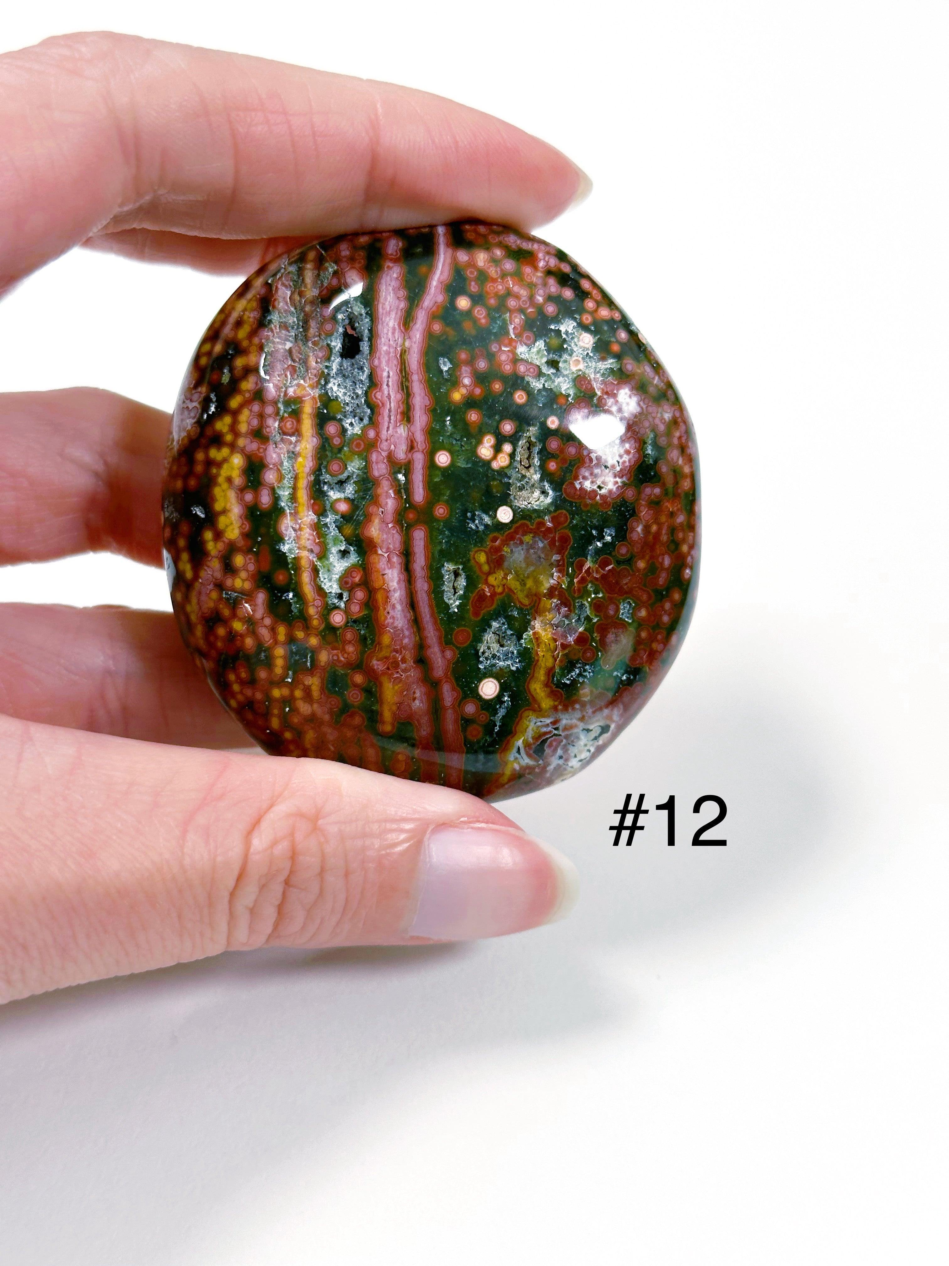 PICK YOUR OWN: &#39;VEINLESS&#39; OCEAN JASPER PALM STONE (1st QUALITY) - Black Friday sale, emotional support, north carolina gem show, ocean jasper, palm stone, palmstone, veinless, veinless ocean jasper - The Mineral Maven