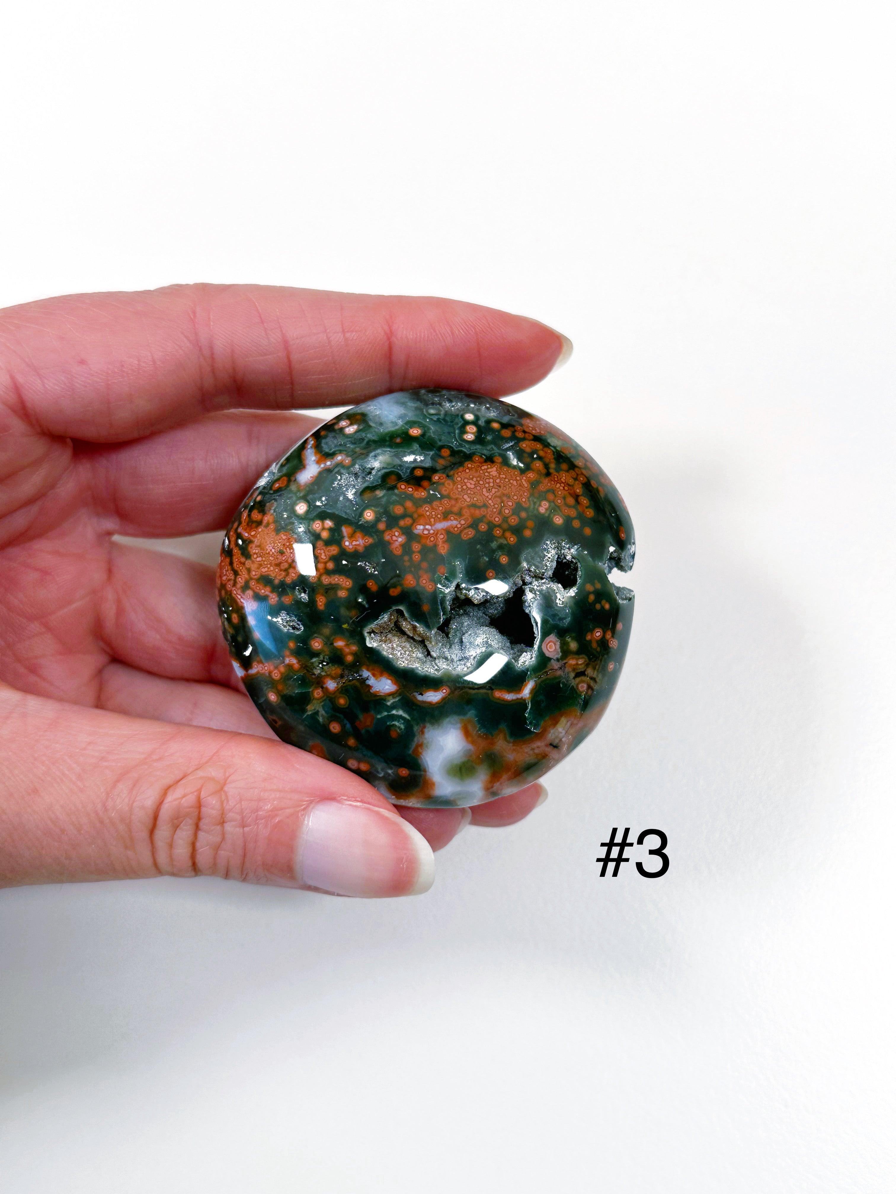 PICK YOUR OWN: &#39;VEINLESS&#39; OCEAN JASPER PALM STONE (1st QUALITY) - Black Friday sale, emotional support, north carolina gem show, ocean jasper, palm stone, palmstone, veinless, veinless ocean jasper - The Mineral Maven