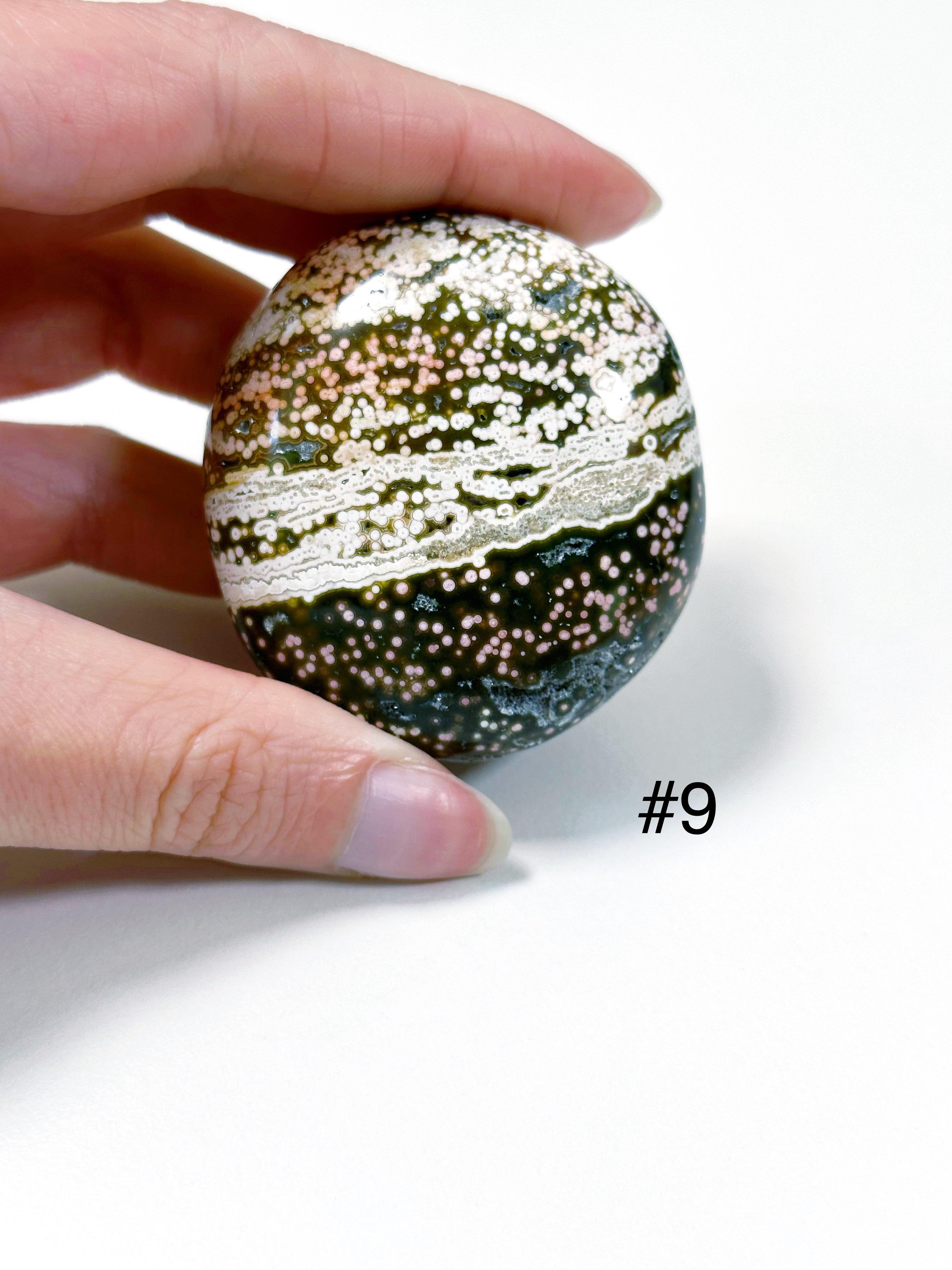 PICK YOUR OWN: &#39;VEINLESS&#39; OCEAN JASPER PALM STONE (1st QUALITY) - Black Friday sale, emotional support, north carolina gem show, ocean jasper, palm stone, palmstone, veinless, veinless ocean jasper - The Mineral Maven