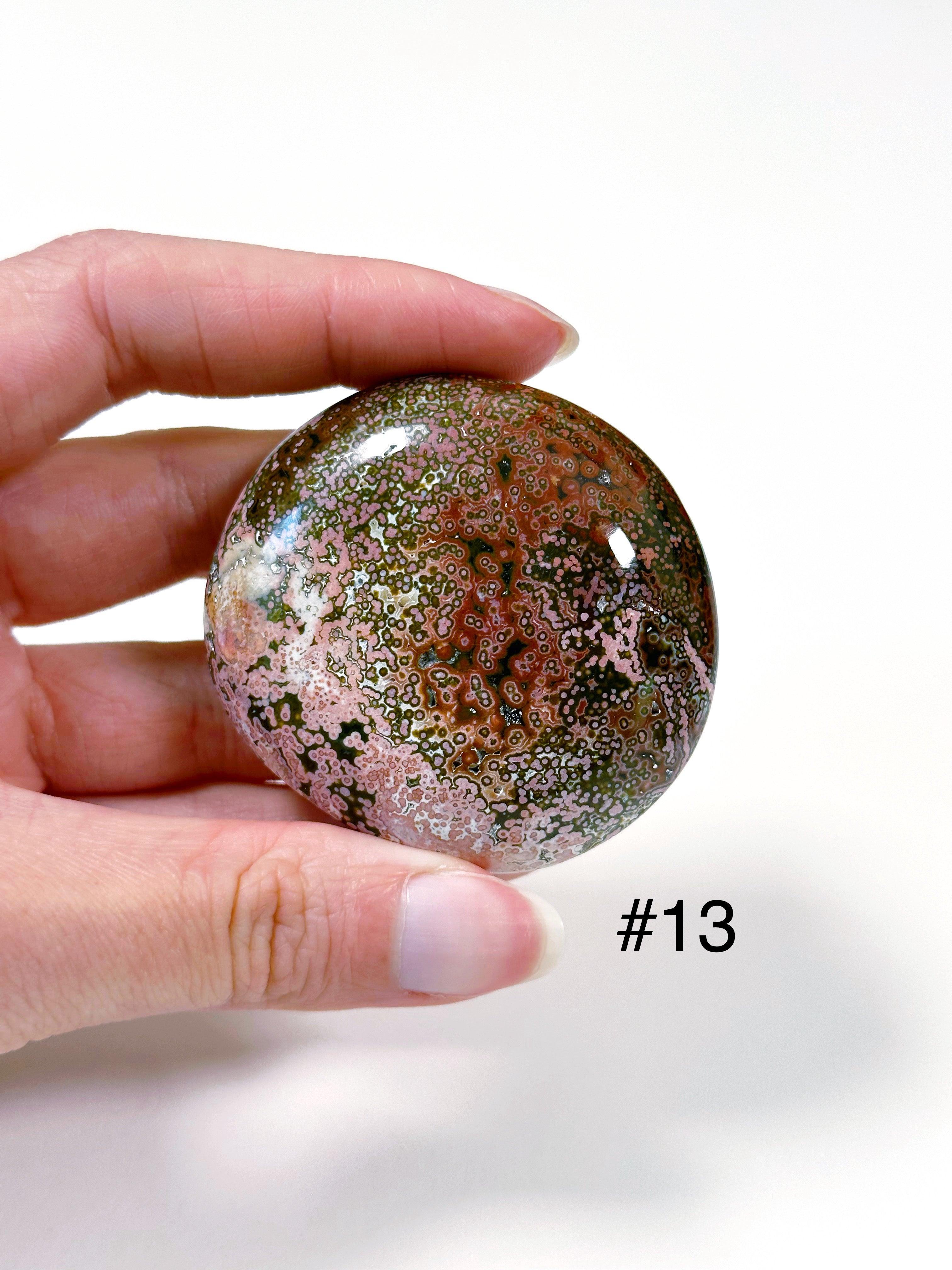PICK YOUR OWN: &#39;VEINLESS&#39; OCEAN JASPER PALM STONE (1st QUALITY) - Black Friday sale, emotional support, north carolina gem show, ocean jasper, palm stone, palmstone, veinless, veinless ocean jasper - The Mineral Maven