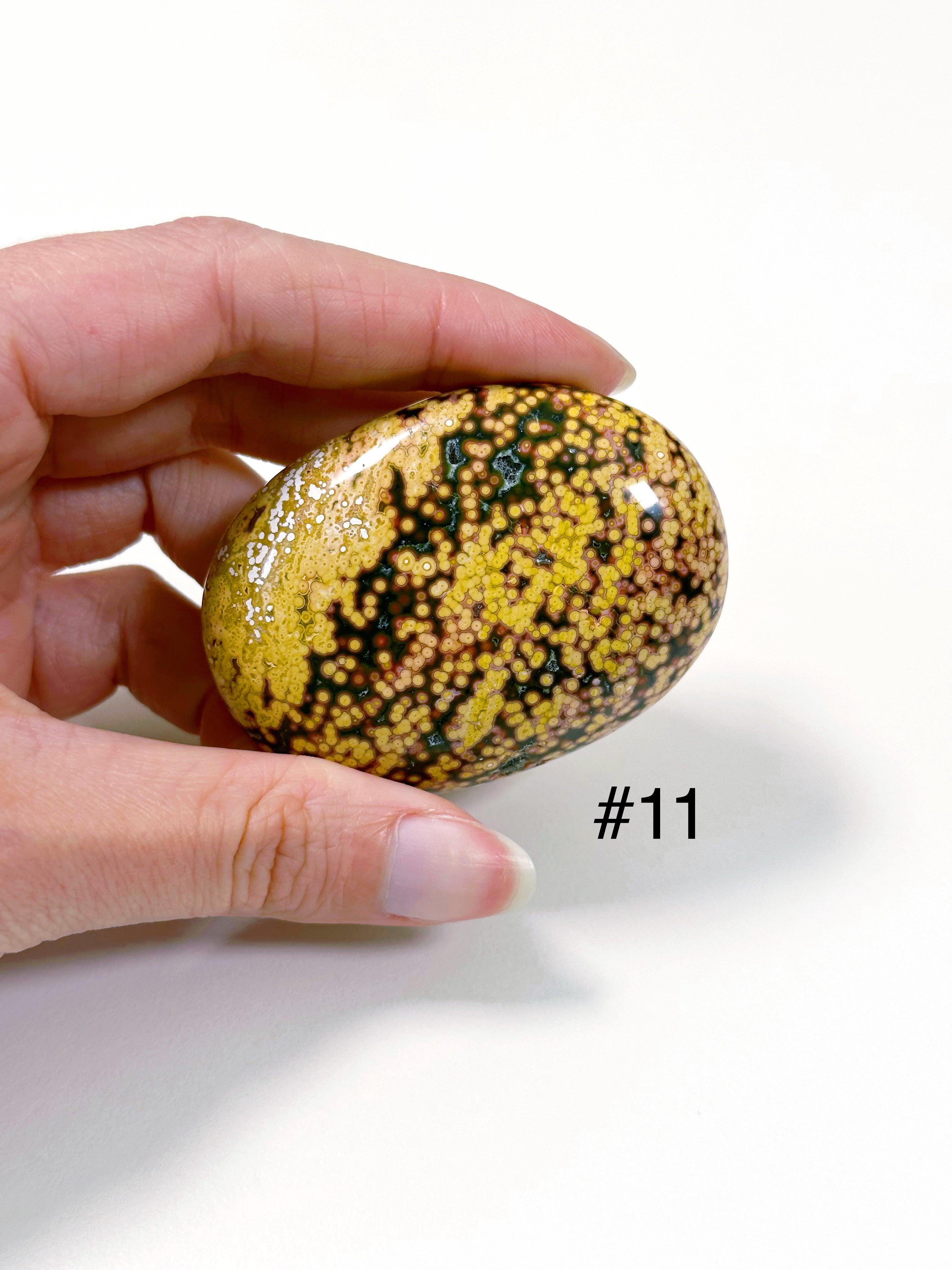 PICK YOUR OWN: &#39;VEINLESS&#39; OCEAN JASPER PALM STONE (1st QUALITY) - Black Friday sale, emotional support, north carolina gem show, ocean jasper, palm stone, palmstone, veinless, veinless ocean jasper - The Mineral Maven