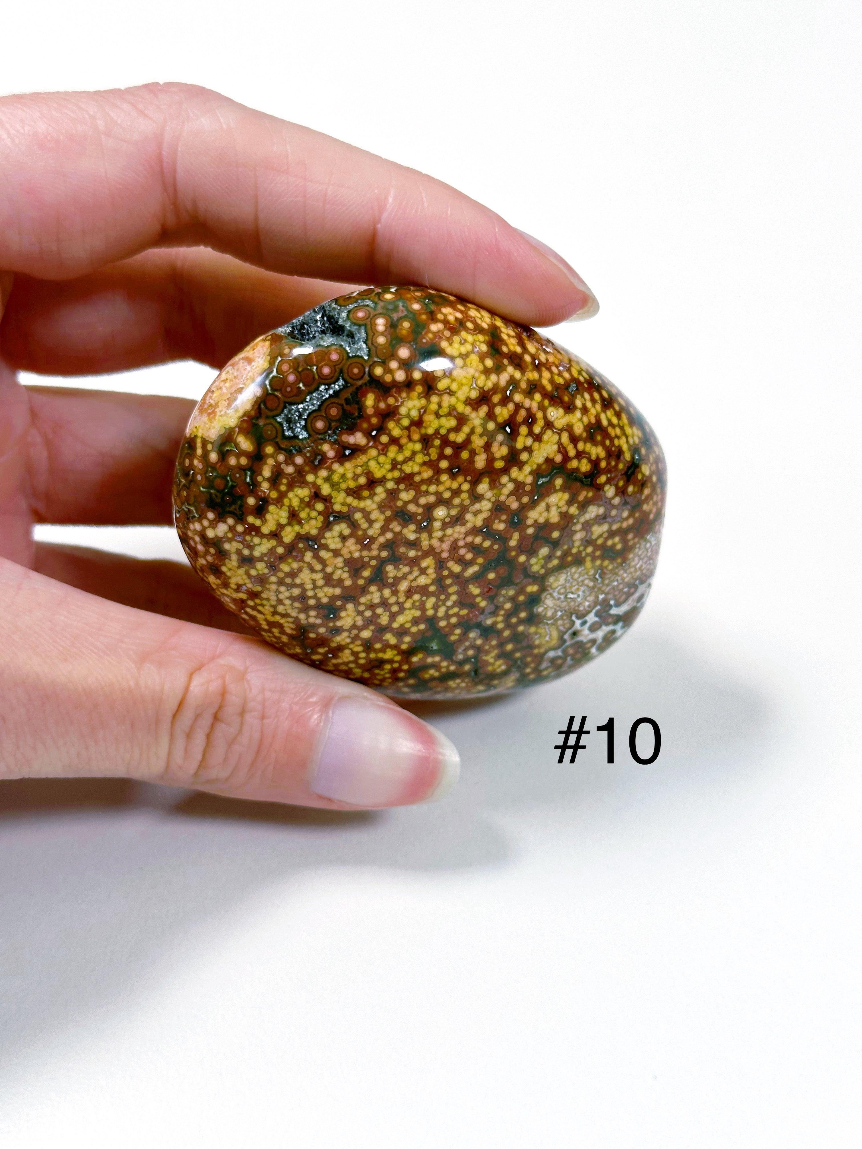 PICK YOUR OWN: &#39;VEINLESS&#39; OCEAN JASPER PALM STONE (1st QUALITY) - Black Friday sale, emotional support, north carolina gem show, ocean jasper, palm stone, palmstone, veinless, veinless ocean jasper - The Mineral Maven