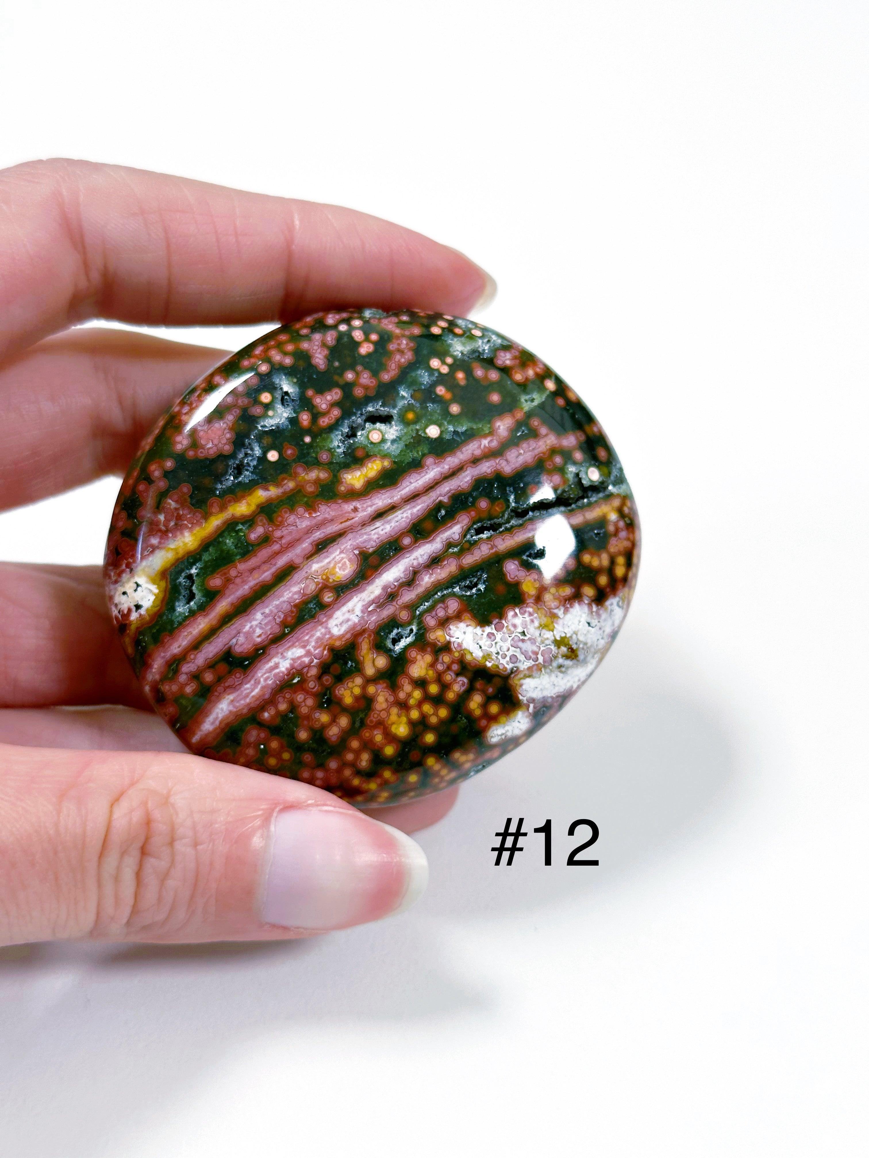 PICK YOUR OWN: &#39;VEINLESS&#39; OCEAN JASPER PALM STONE (1st QUALITY) - Black Friday sale, emotional support, north carolina gem show, ocean jasper, palm stone, palmstone, veinless, veinless ocean jasper - The Mineral Maven