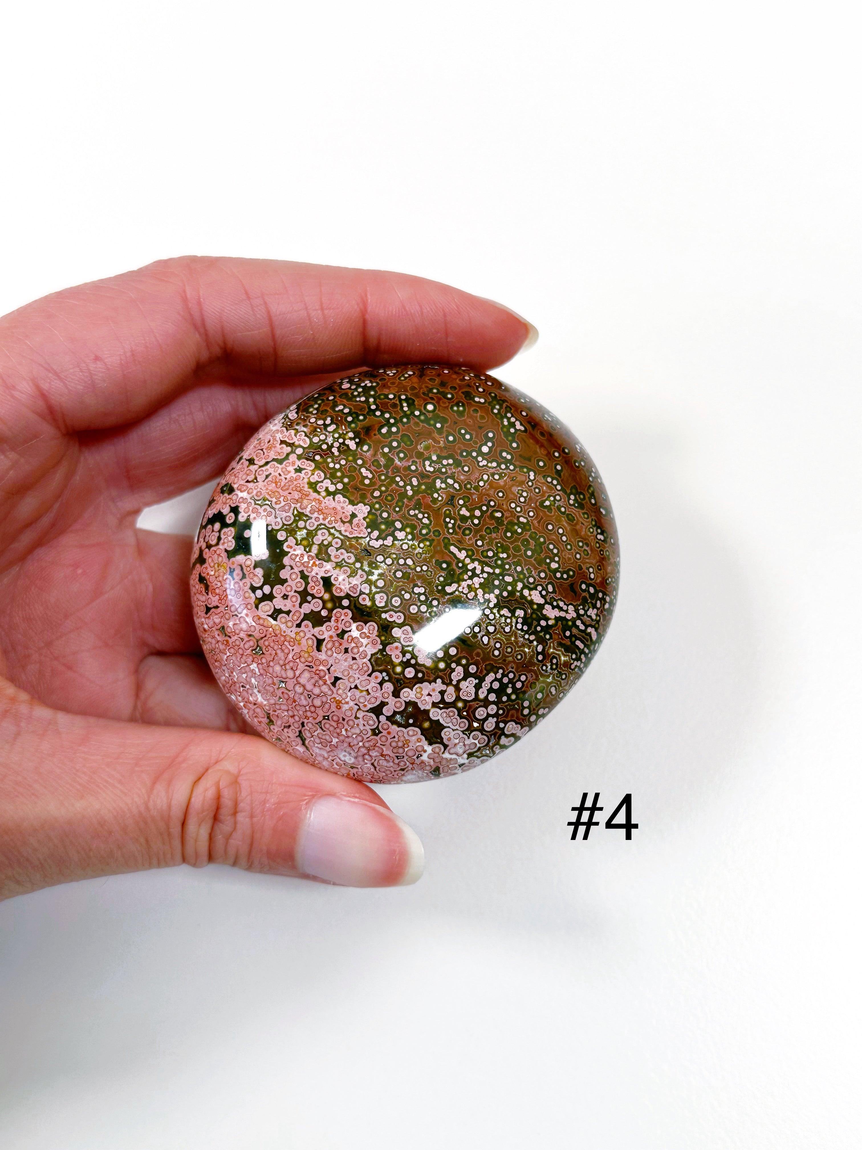PICK YOUR OWN: &#39;VEINLESS&#39; OCEAN JASPER PALM STONE (1st QUALITY) - Black Friday sale, emotional support, north carolina gem show, ocean jasper, palm stone, palmstone, veinless, veinless ocean jasper - The Mineral Maven