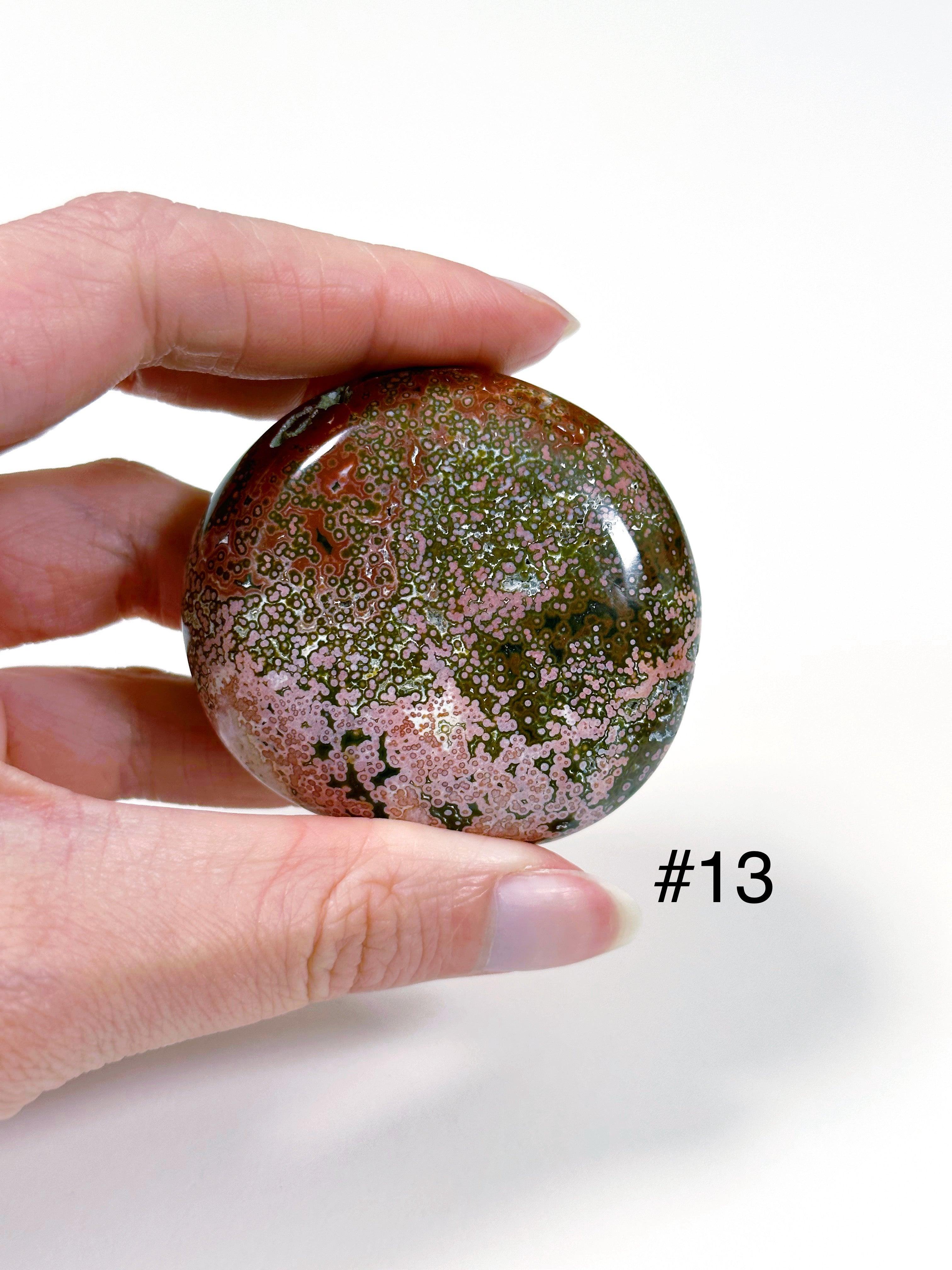 PICK YOUR OWN: &#39;VEINLESS&#39; OCEAN JASPER PALM STONE (1st QUALITY) - Black Friday sale, emotional support, north carolina gem show, ocean jasper, palm stone, palmstone, veinless, veinless ocean jasper - The Mineral Maven
