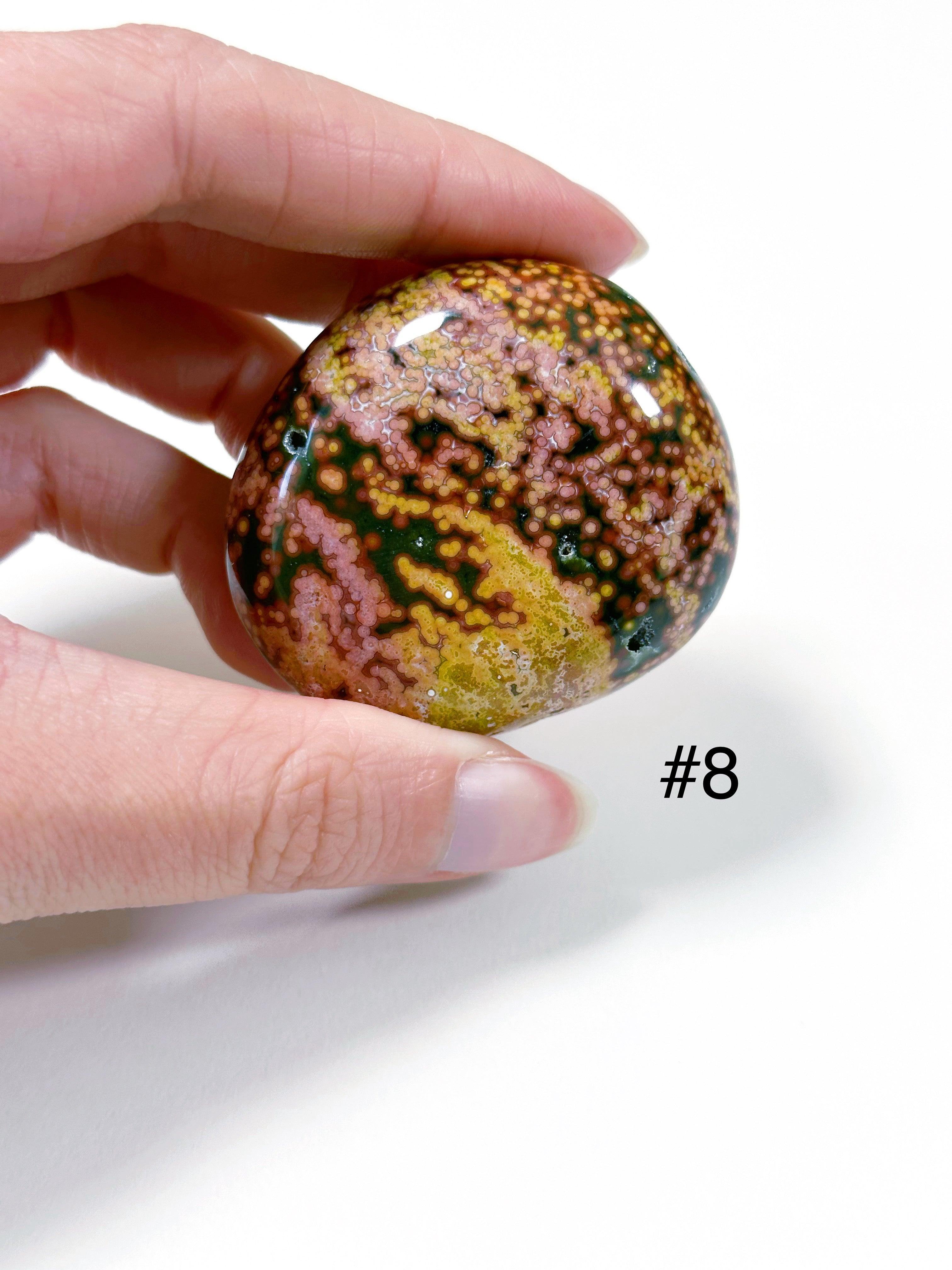 PICK YOUR OWN: &#39;VEINLESS&#39; OCEAN JASPER PALM STONE (1st QUALITY) - Black Friday sale, emotional support, north carolina gem show, ocean jasper, palm stone, palmstone, veinless, veinless ocean jasper - The Mineral Maven