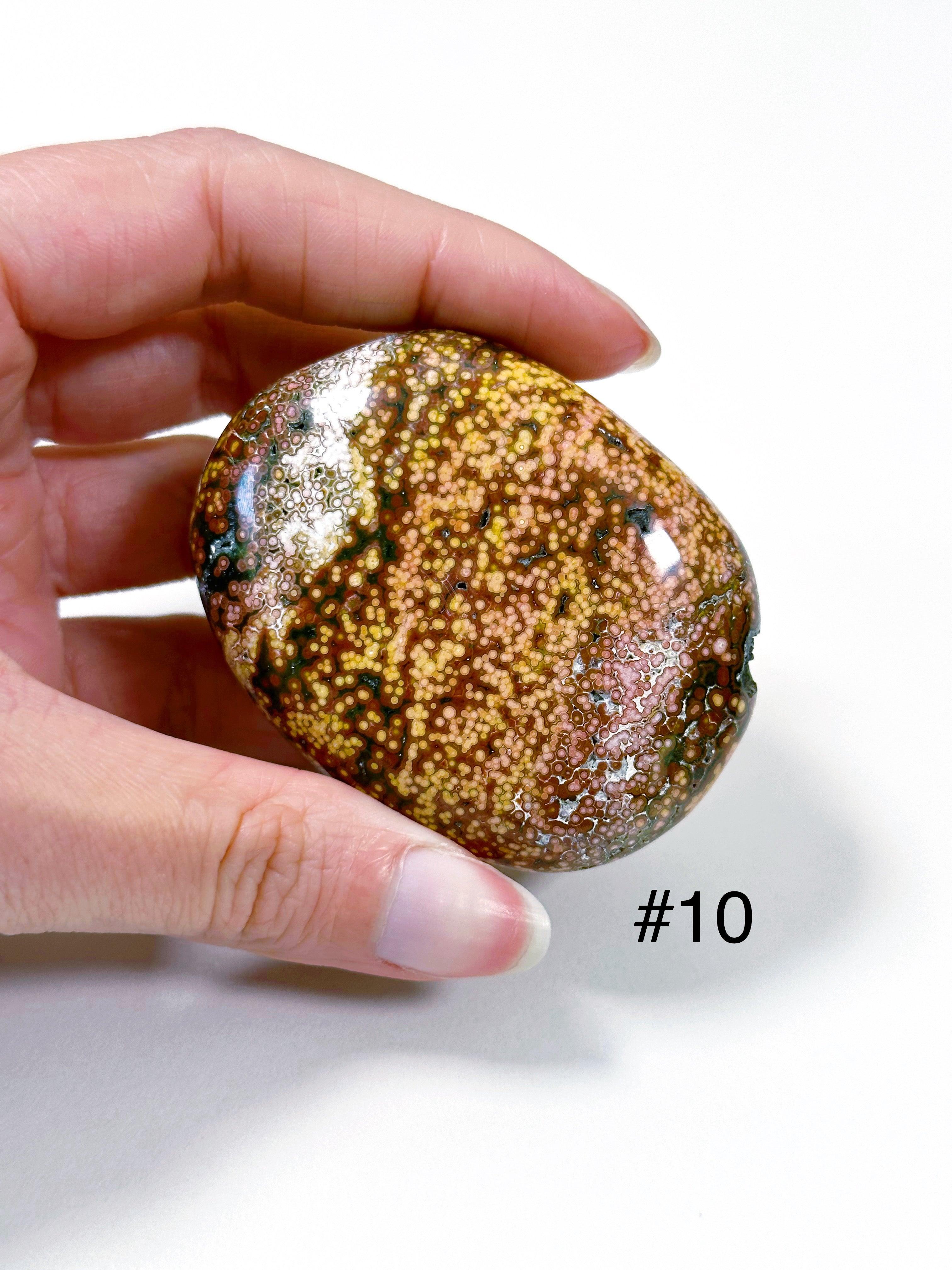 PICK YOUR OWN: &#39;VEINLESS&#39; OCEAN JASPER PALM STONE (1st QUALITY) - Black Friday sale, emotional support, north carolina gem show, ocean jasper, palm stone, palmstone, veinless, veinless ocean jasper - The Mineral Maven