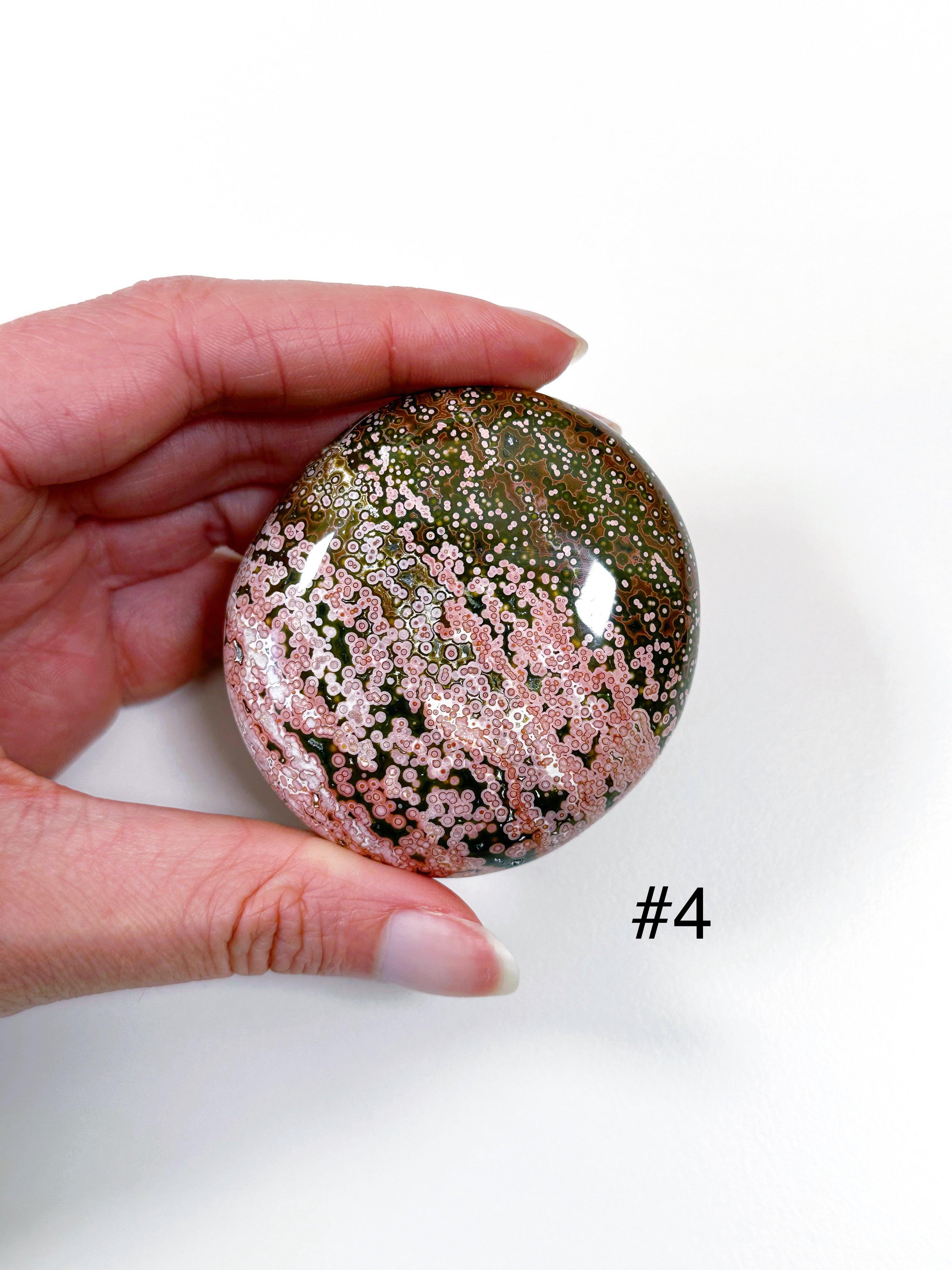 PICK YOUR OWN: &#39;VEINLESS&#39; OCEAN JASPER PALM STONE (1st QUALITY) - Black Friday sale, emotional support, north carolina gem show, ocean jasper, palm stone, palmstone, veinless, veinless ocean jasper - The Mineral Maven