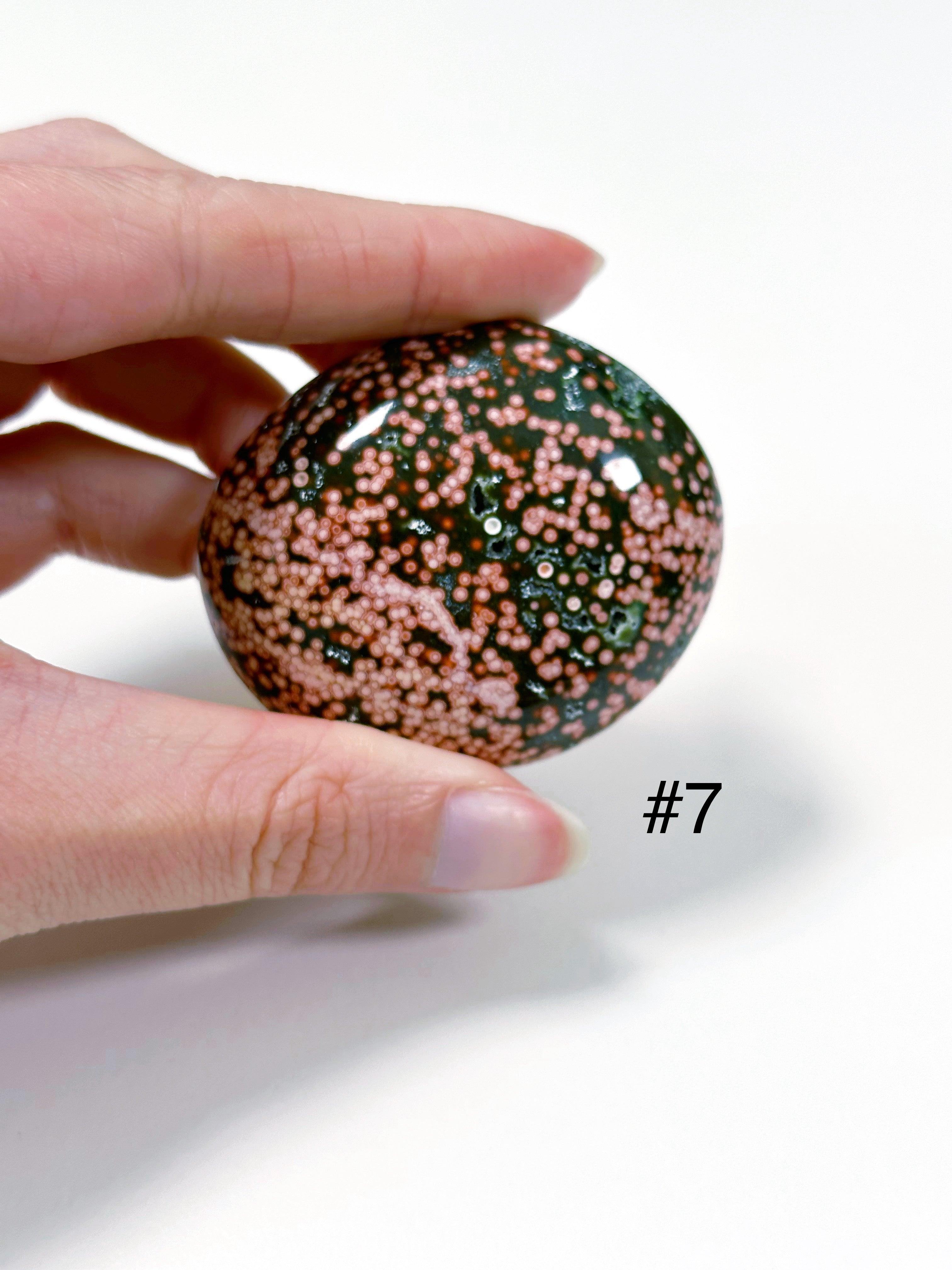 PICK YOUR OWN: &#39;VEINLESS&#39; OCEAN JASPER PALM STONE (1st QUALITY) - Black Friday sale, emotional support, north carolina gem show, ocean jasper, palm stone, palmstone, veinless, veinless ocean jasper - The Mineral Maven