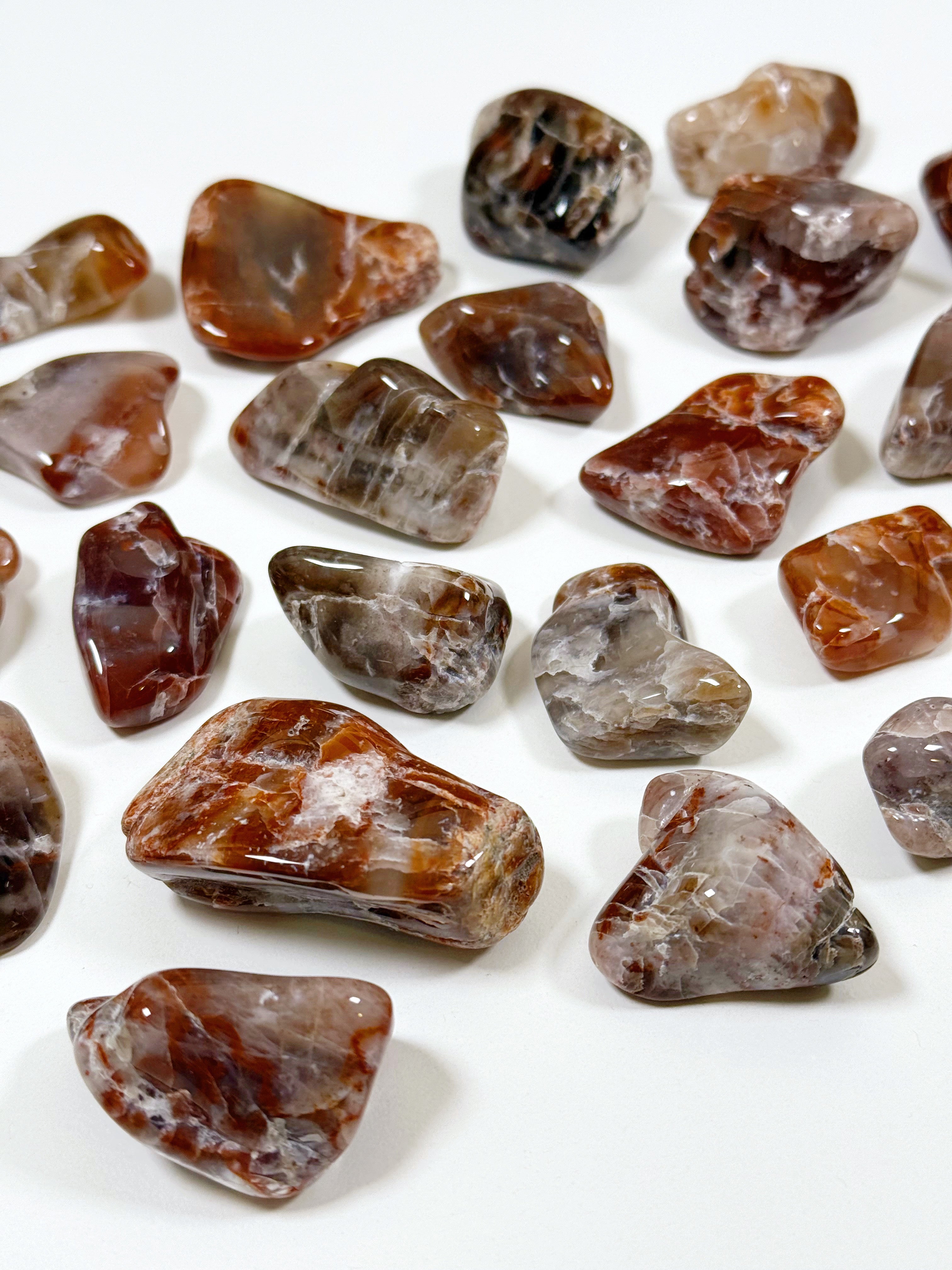 PIGEON BLOOD AGATE TUMBLE - agate, pigeon blood agate, pocket crystal, pocket crystals, pocket stone, recently added, tumble, tumbled stone, tumbles - The Mineral Maven
