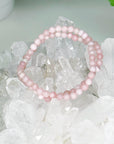 PINK OPAL 4mm - HANDMADE CRYSTAL BRACELET - 4mm, bracelet, cancer, cancer stack, crystal bracelet, gemini, gemini stack, handmade bracelet, jewelry, leo, leo stack, libra, libra stack, opal, pink, pink opal, recently added, valentines bracelets, valentines vibes, water, Wearable - The Mineral Maven