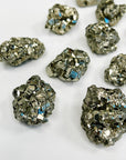 POCKET CHISPA RESALTADA PYRITE - 2025 vibes, 33 bday, abundance gift bundle, aries, Black Friday sale, career, crystals for beginners, end of year sale, good luck + abundance, holiday sale, Leo szn, new year sale, peruvian pyrite, pocket crystal, pyrite - The Mineral Maven