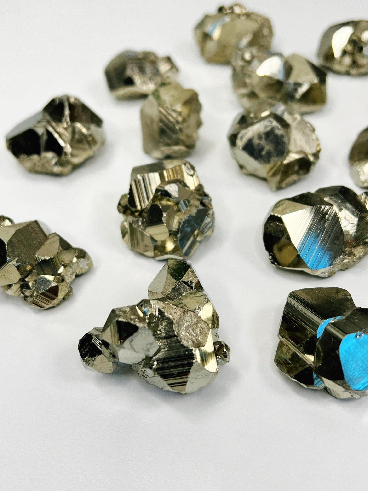 POCKET COCO PYRITE - 2025 vibes, 33 bday, abundance gift bundle, aries, Black Friday sale, career, crystals for beginners, end of year sale, good luck + abundance, holiday sale, Leo szn, new year sale, peruvian pyrite, pocket crystal, pyrite - The Mineral Maven