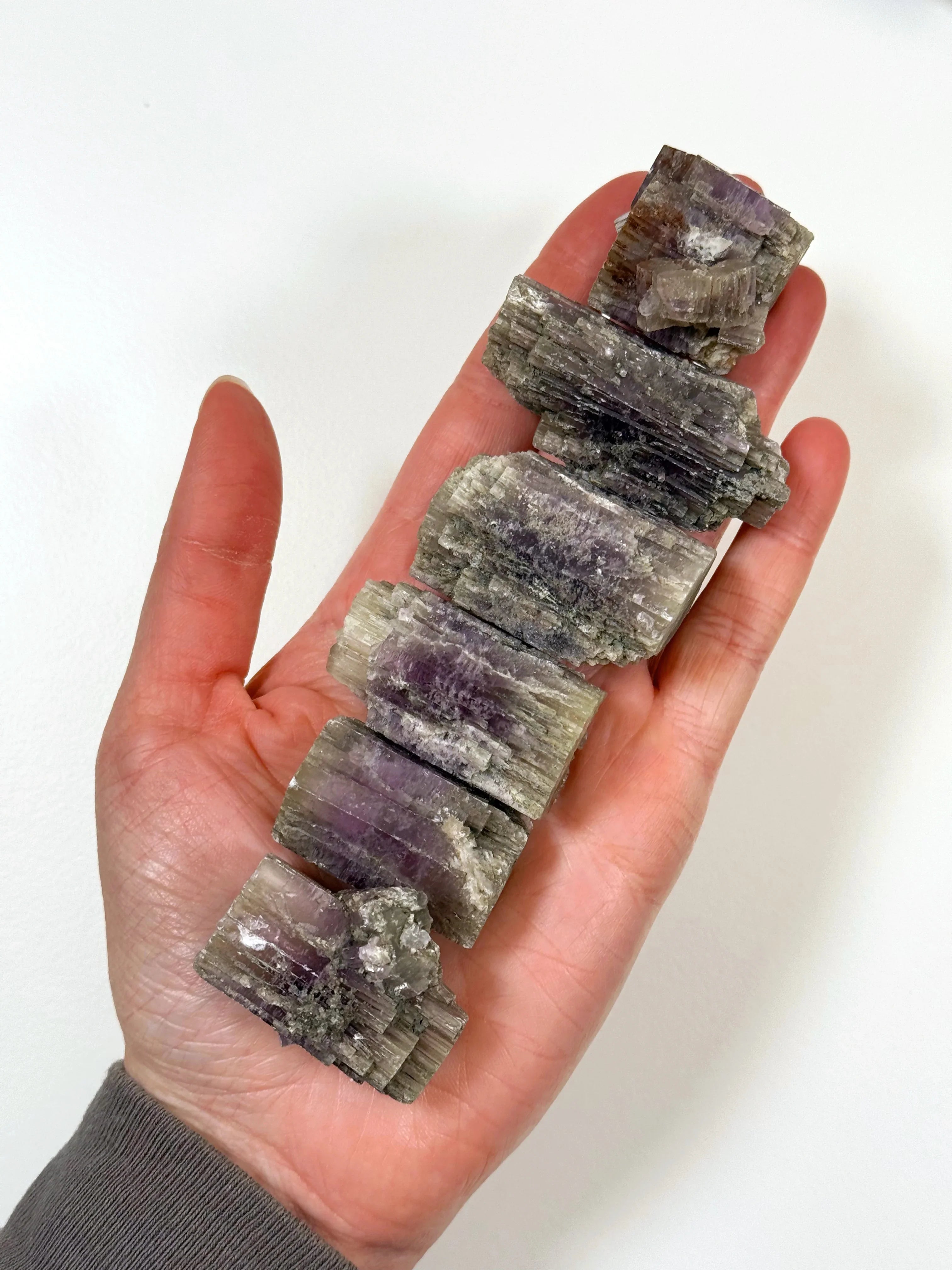 PURPLE TWINNED SPANISH ARAGONITE - aragonite, pocket crystal, pocket stone, purple aragonite, raw crystal, raw stone, recently added, rough crystal, Rough Stone - The Mineral Maven