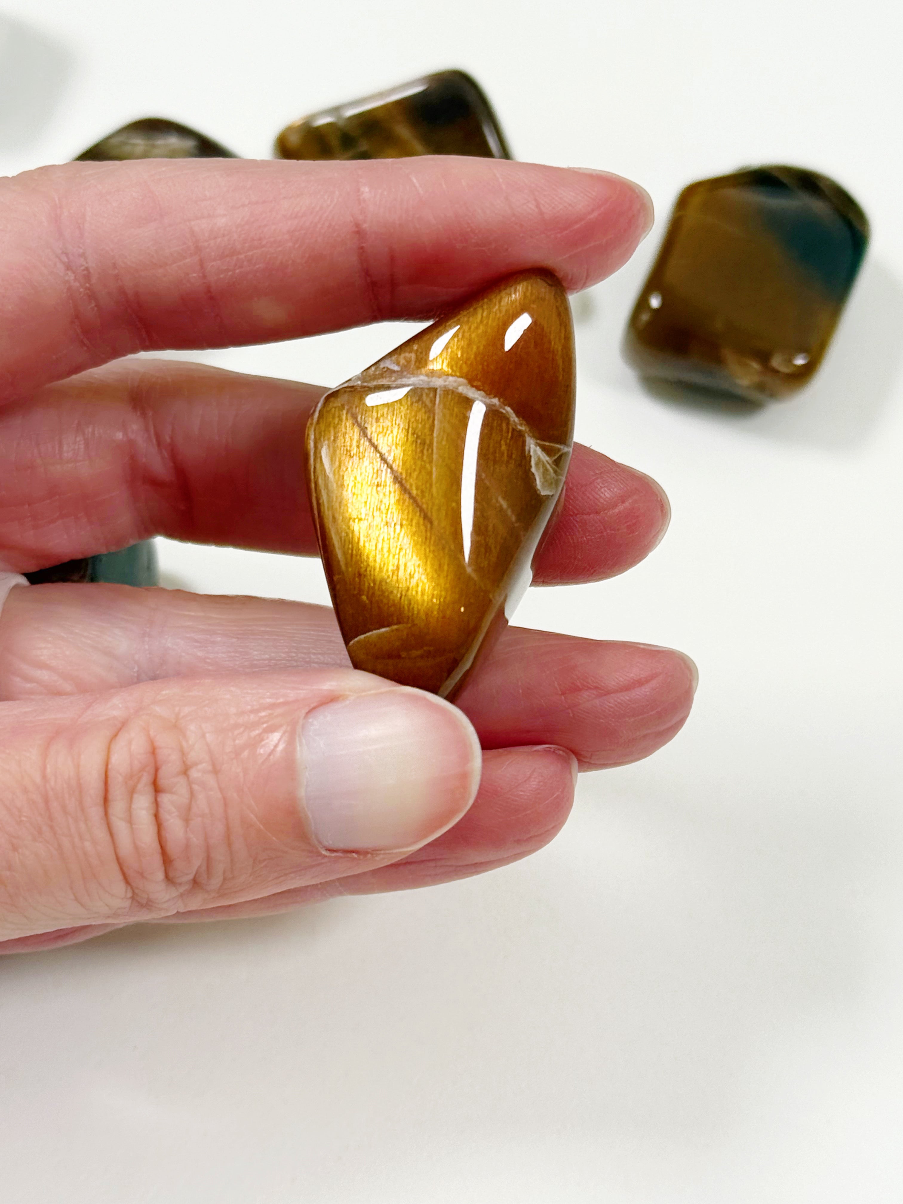 RAINBOW METEOR SHOWER SUNSTONE MOONSTONE TUMBLE - career, confetti sunstone, emotional support, golden sunstone, moonstone, pocket crystal, pocket stone, rainbow meteor shower sunstone, summerween collection, sunstone, tumble - The Mineral Maven
